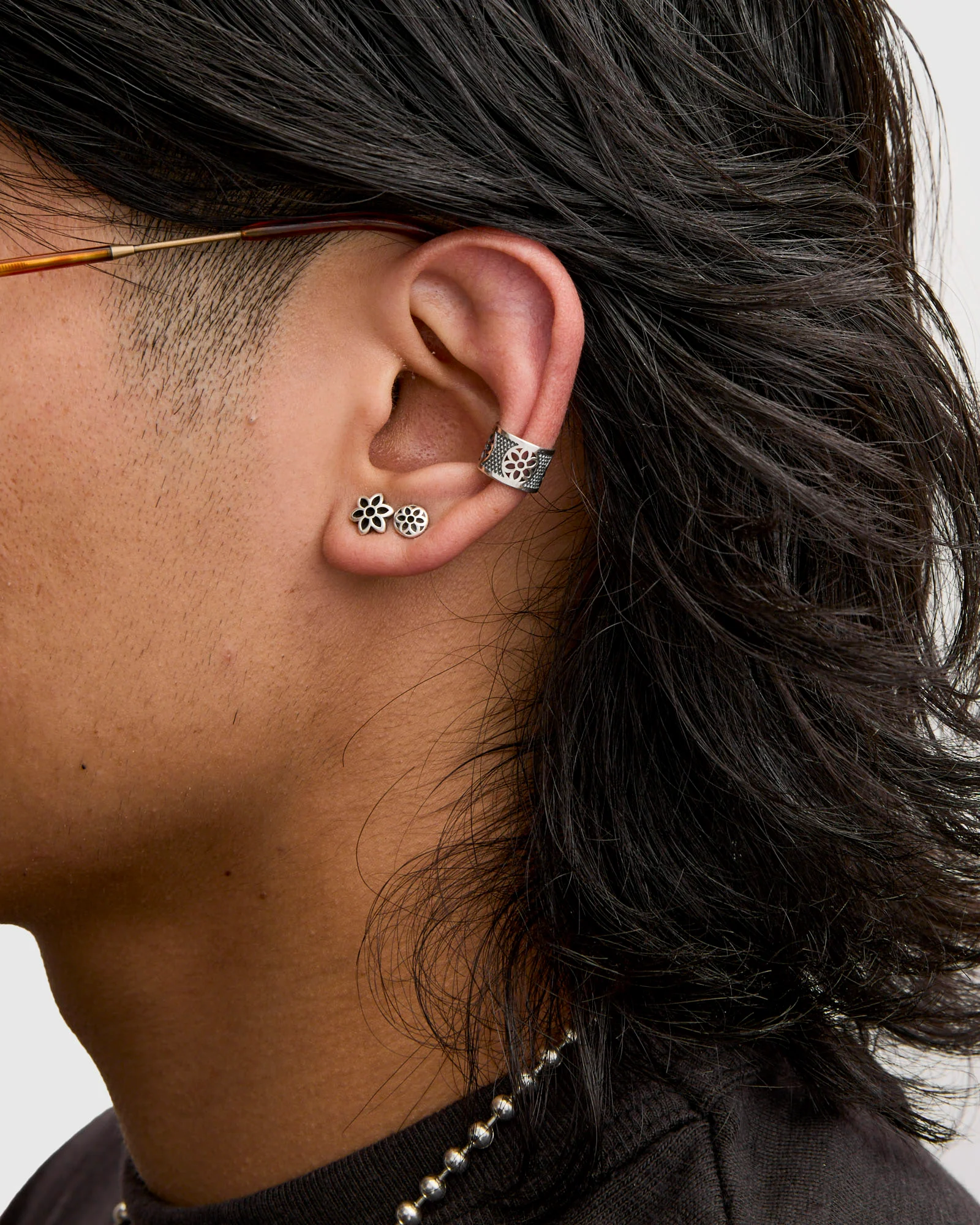 Ear Cuff Goosebumps in Sterling Silver - Image 2