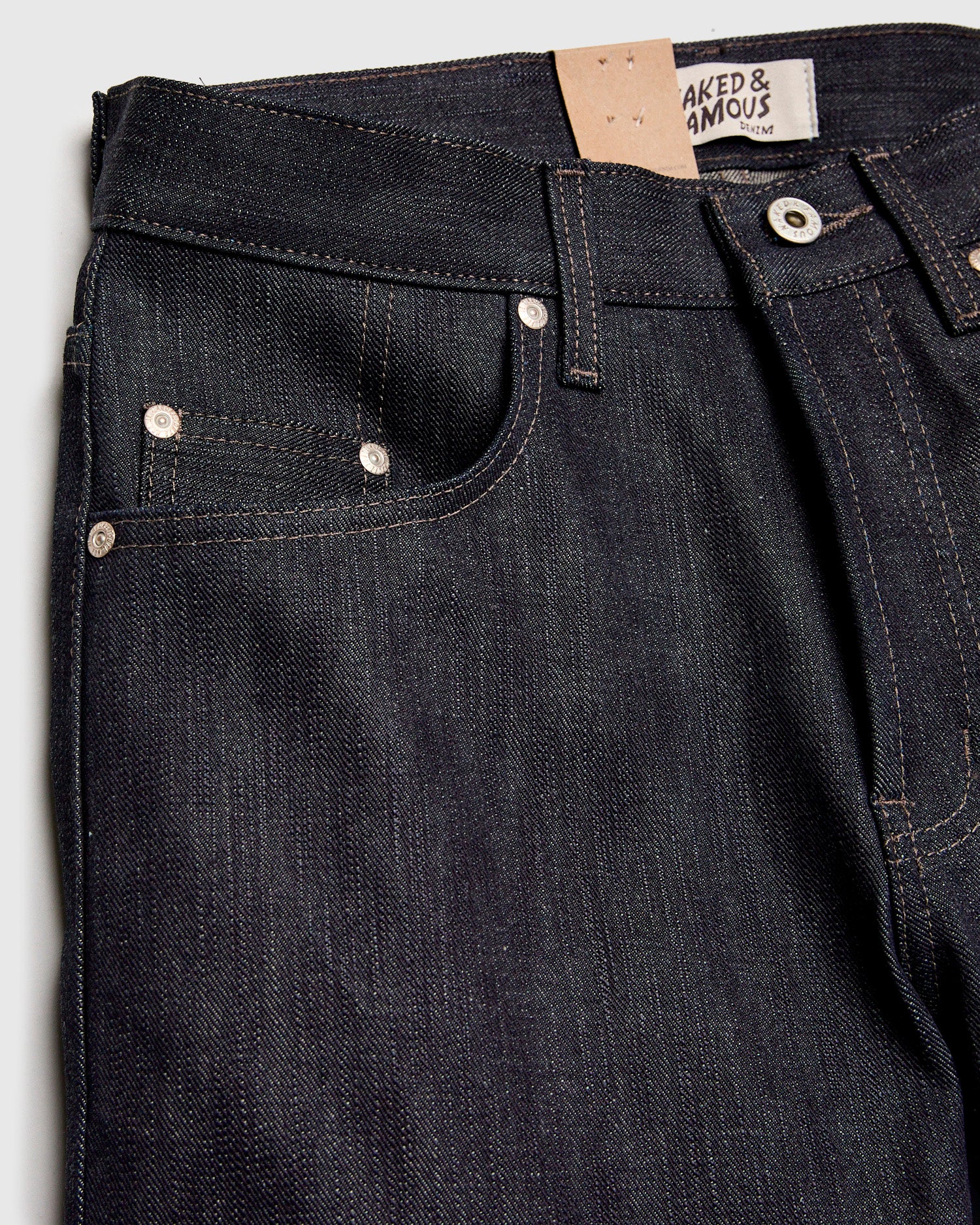 "Earthquake - Left Hand Twill" 13.75oz Slub Selvedge Denim - Strong Guy Fit - Image 7