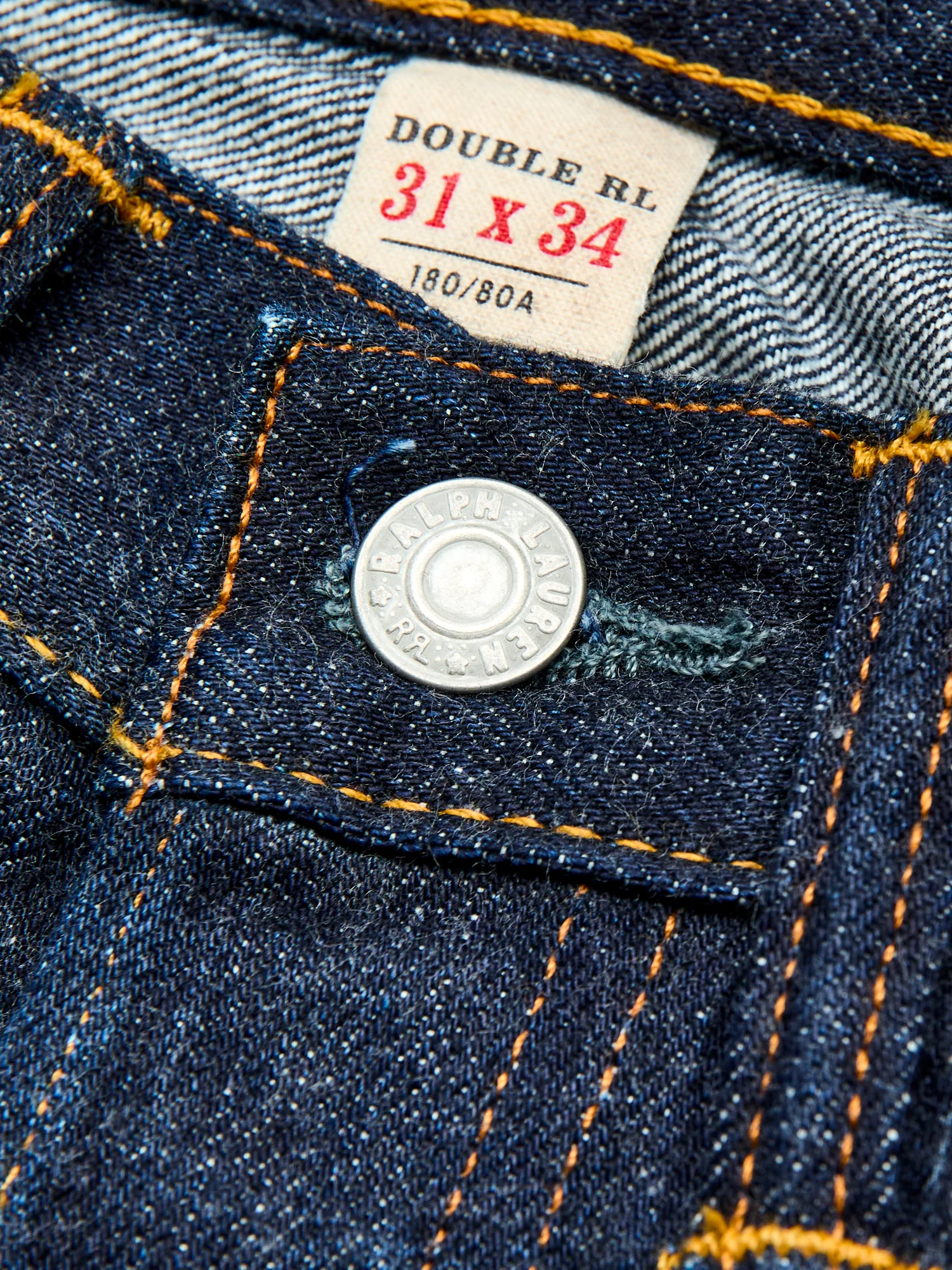 "East-West" 16oz Rinsed Selvedge Denim - Vintage 5-Pocket Full Straight Fit - Image 6