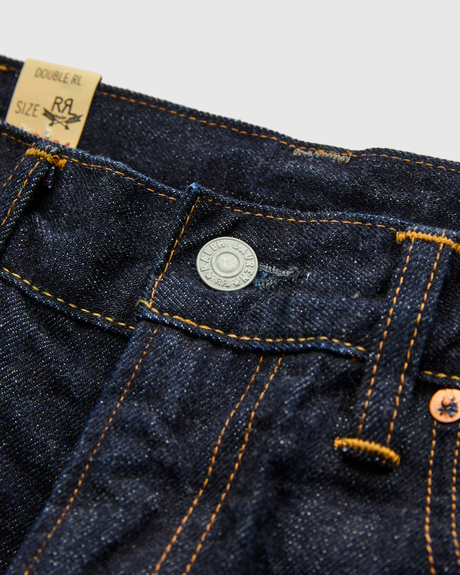 "East-West" 16oz Rinsed Selvedge Denim - High Slim Fit - Image 6
