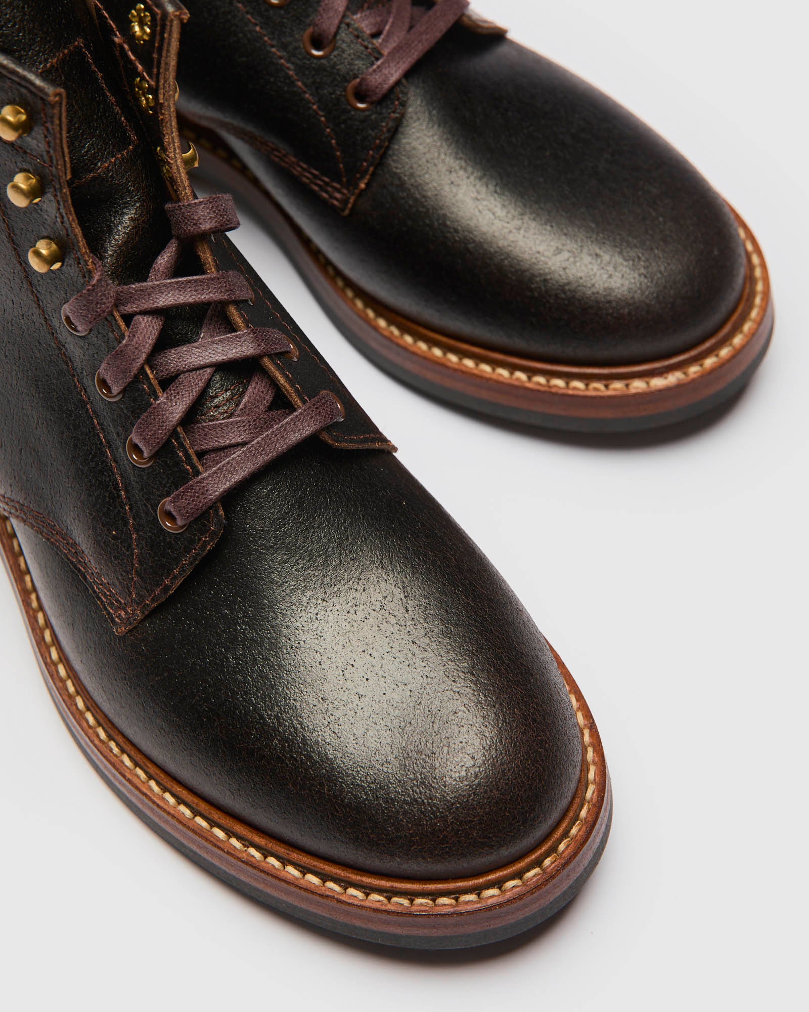 El Capitan Boot in Horween Waxed Dark Brown - Image 7
