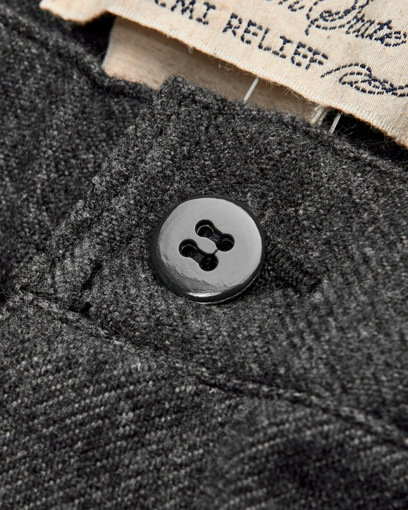 Ester Tweed Pant in Charcoal Grey - Image 5