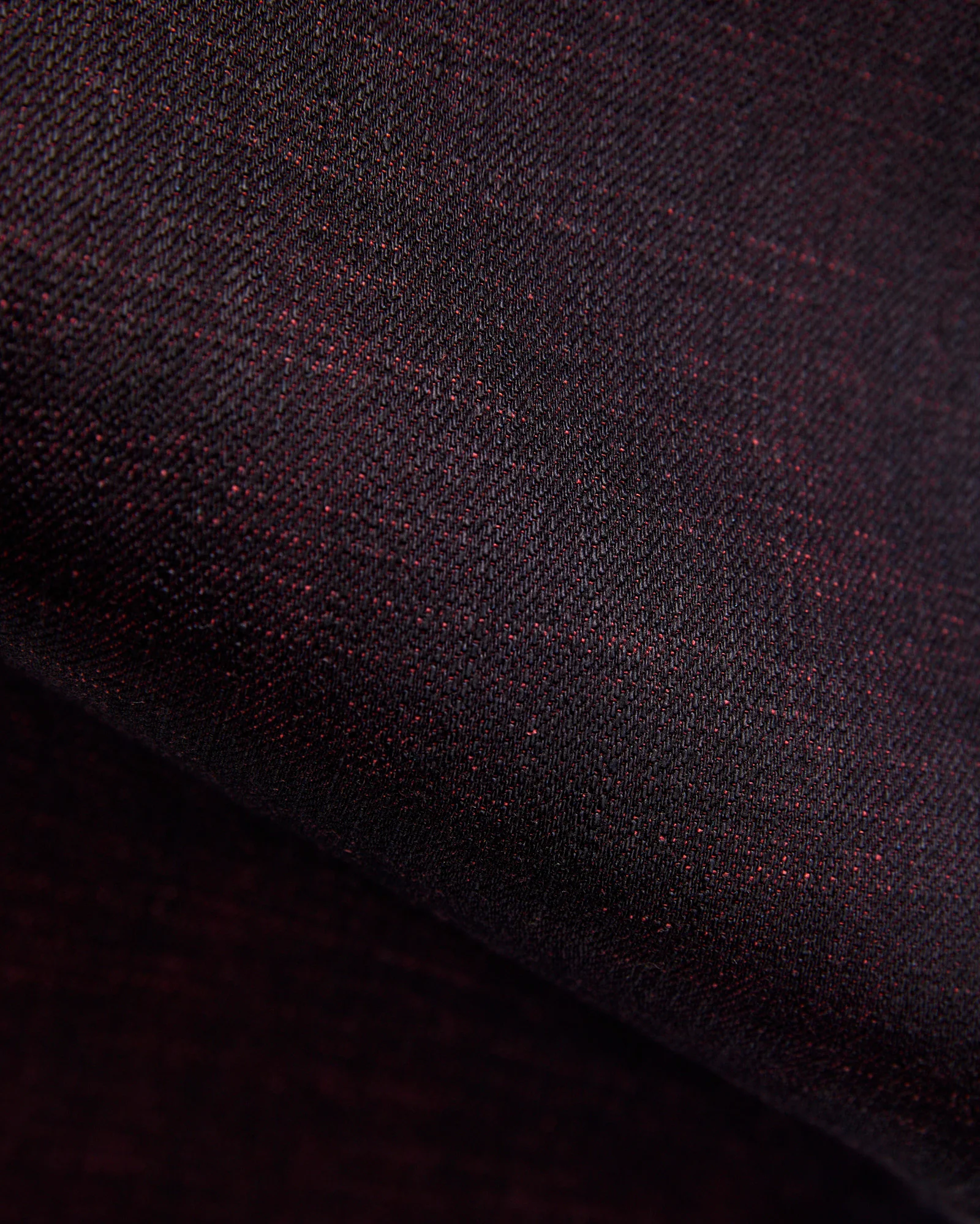 "Etched" 13oz Bordeaux Weft Stretch Selvedge Denim - Hammer Straight - Image 9