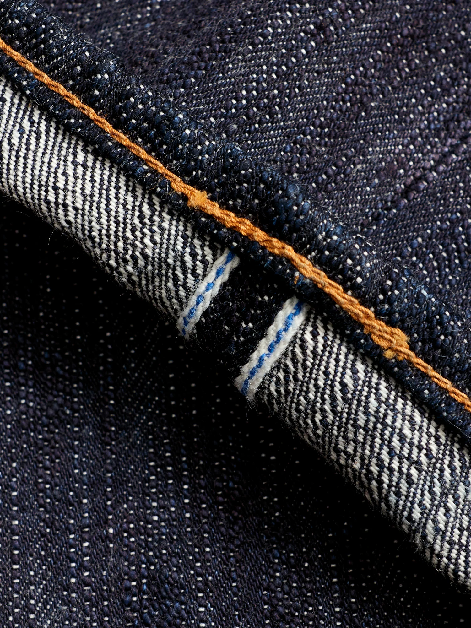 EX-003 "Extra Slub" 17.5oz Rinsed Selvedge Denim - Regular Straight Fit - Image 10