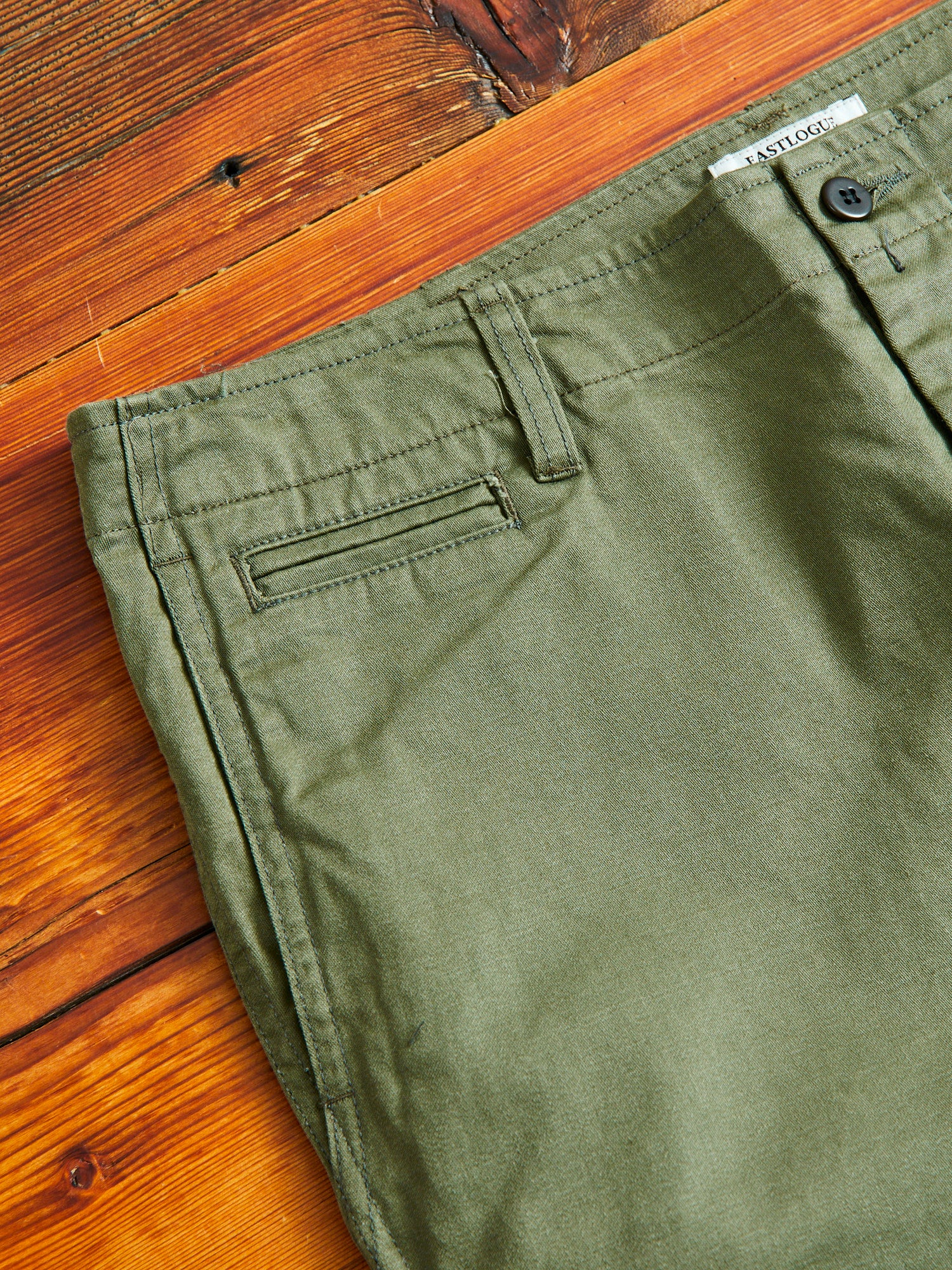Explorer 10P Pants in Olive Backsatin - Image 4