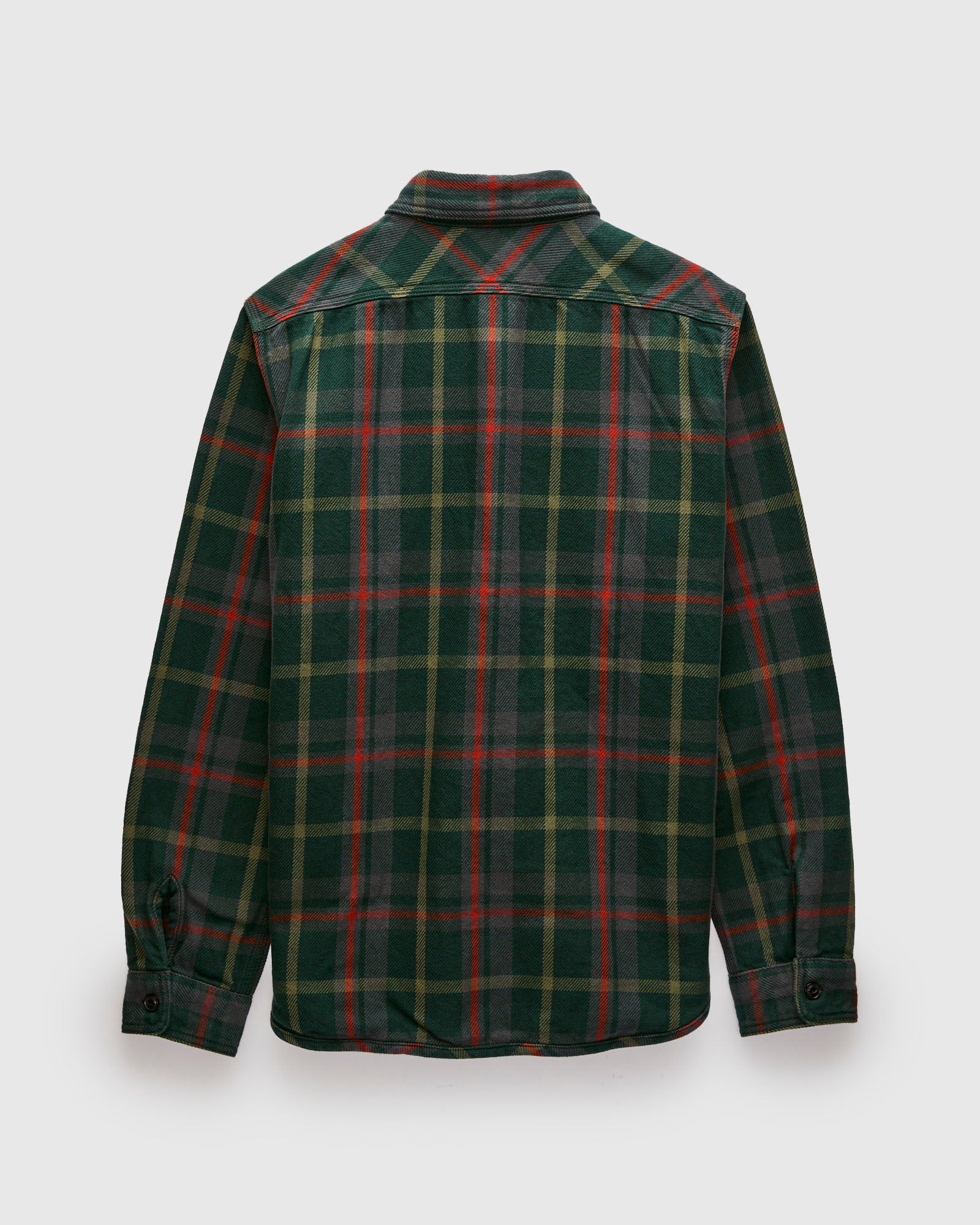 Extra Heavy Flannel Shirt in Pine Green - Image 2