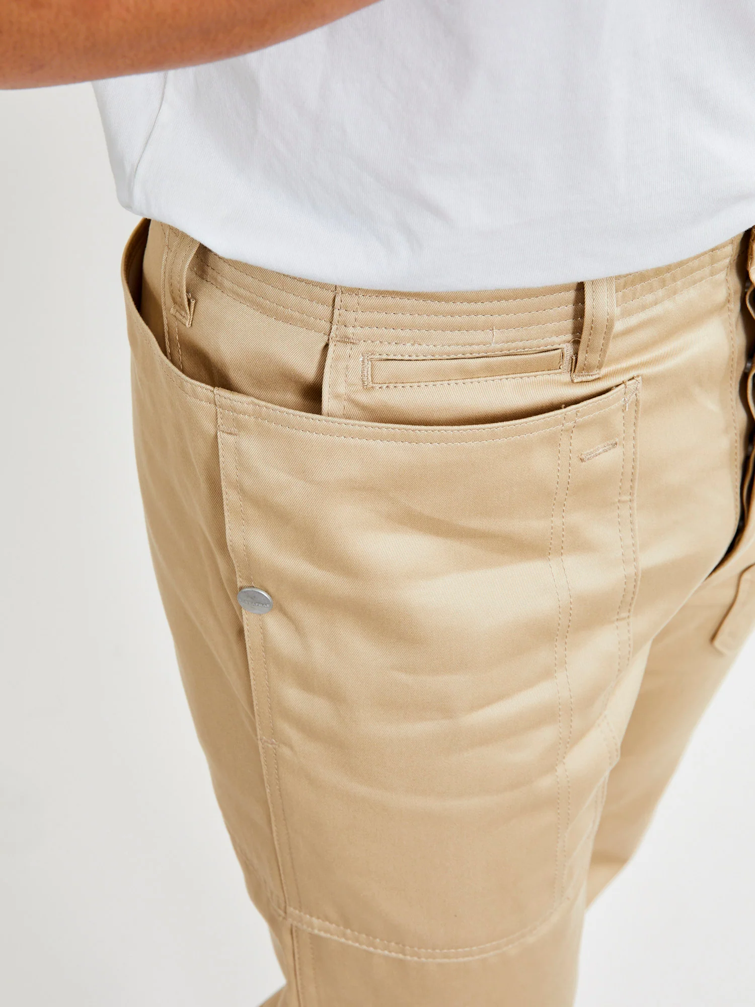 Fall Leaf Sprayer Pants in Beige Chino - Image 3