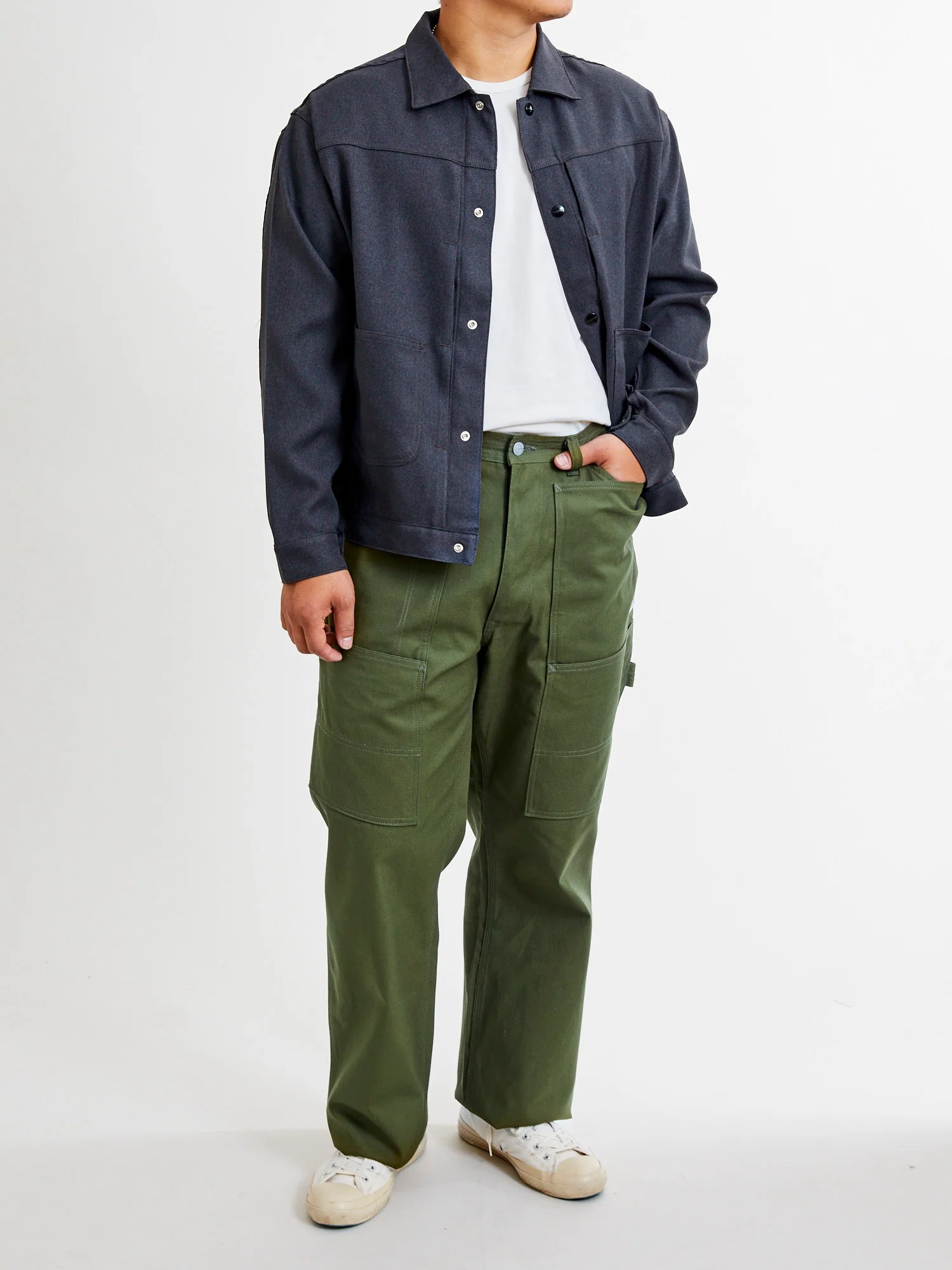 Fall Leaf Tough Pants in Olive Duck Canvas - Image 17