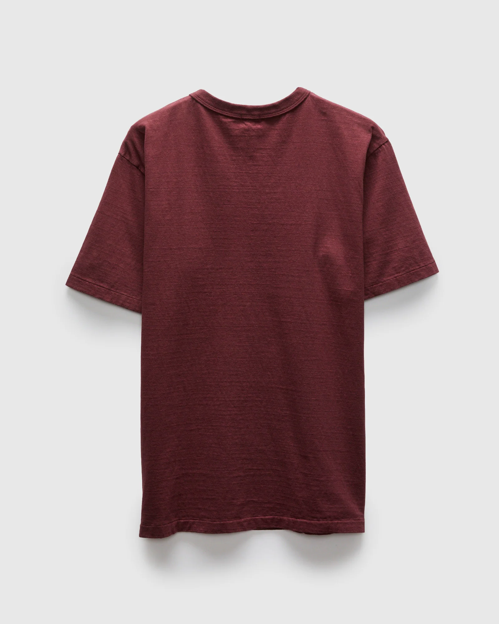 Fallen Cotton Slub Tee in Bordeaux - Image 3
