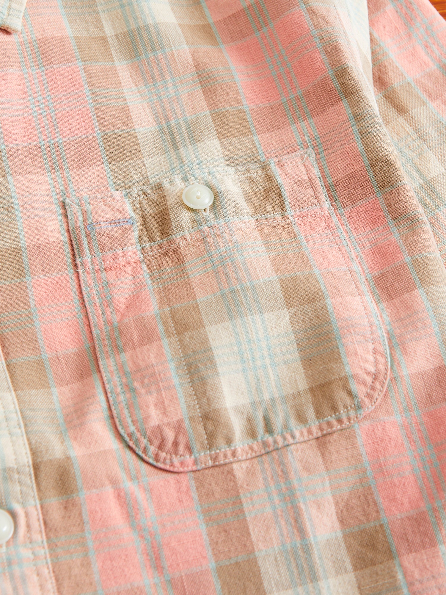 Farrell Plaid Workshirt in Pink Multi - Image 4