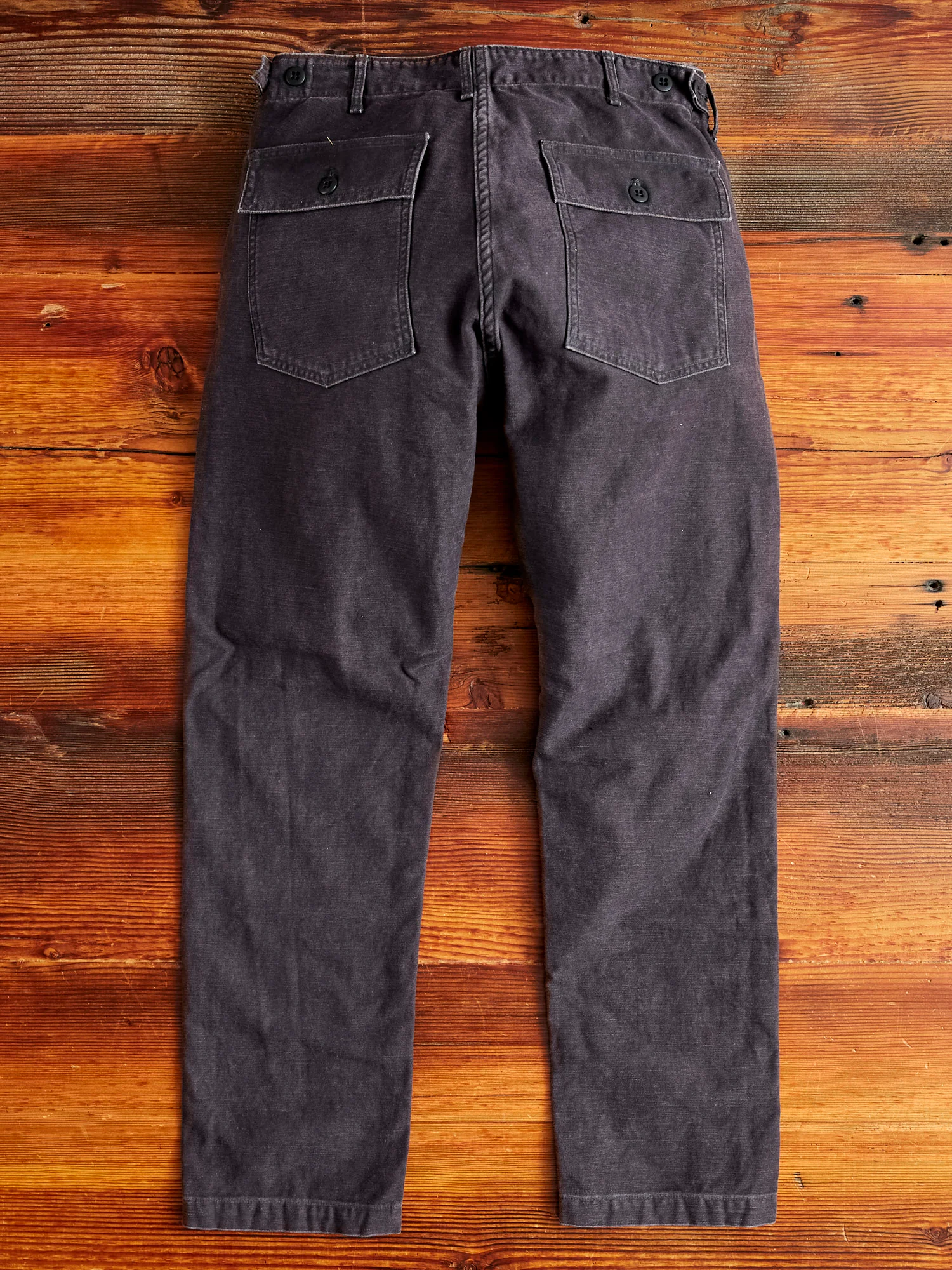 Slim Fatigue Pants in Black Stone - Image 11