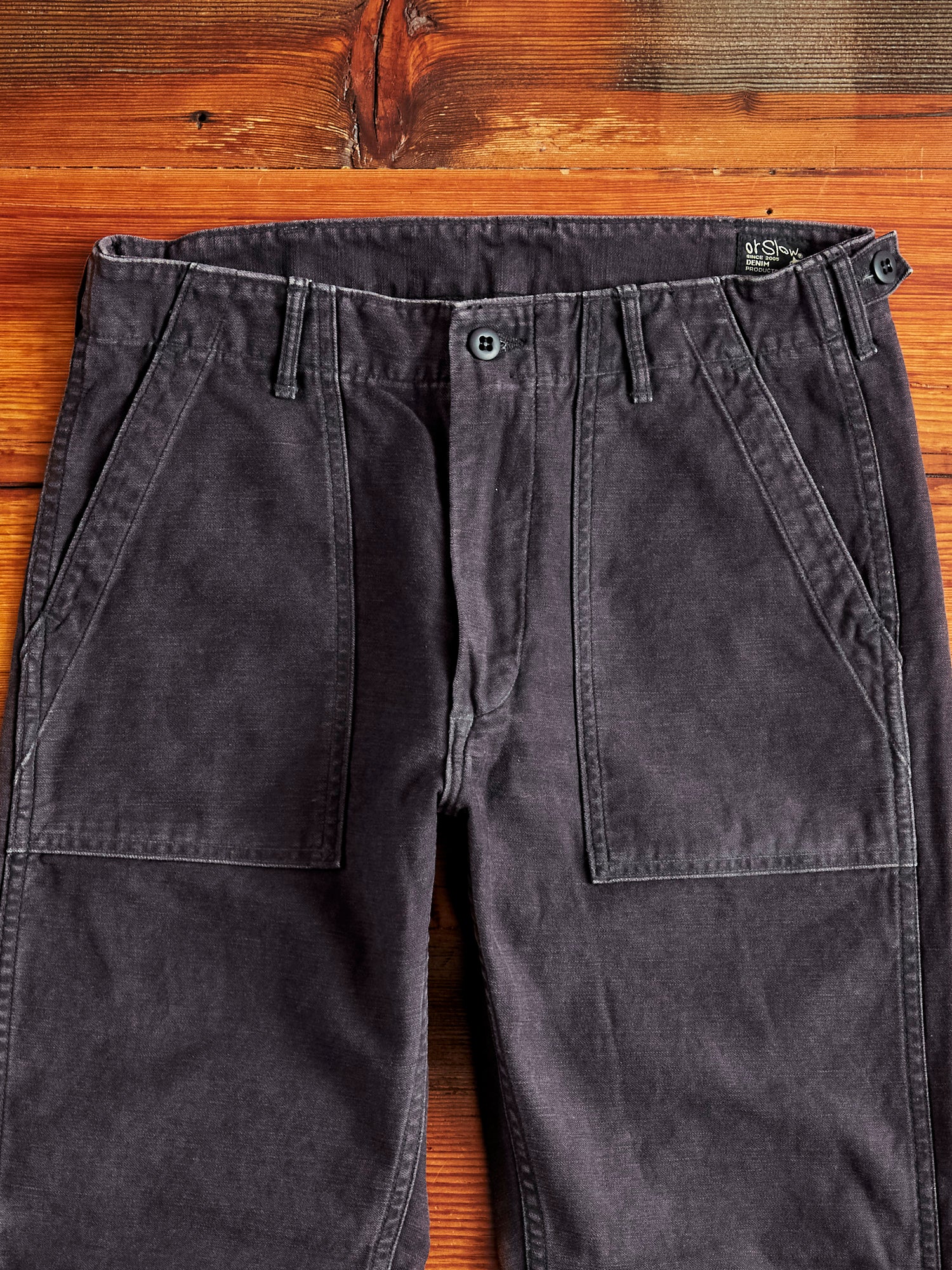 Slim Fatigue Pants in Black Stone - Image 4