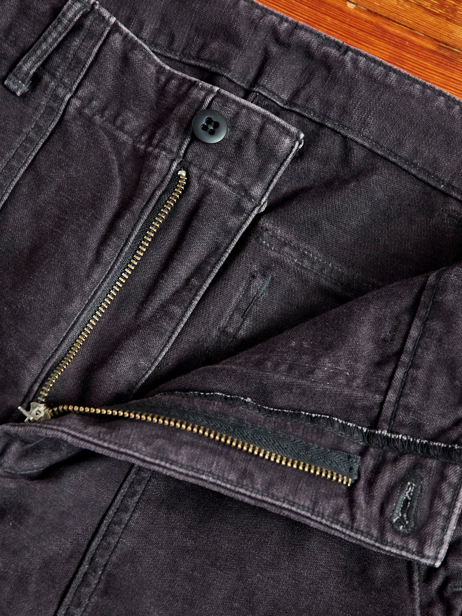 Slim Fatigue Pants in Black Stone - Image 7