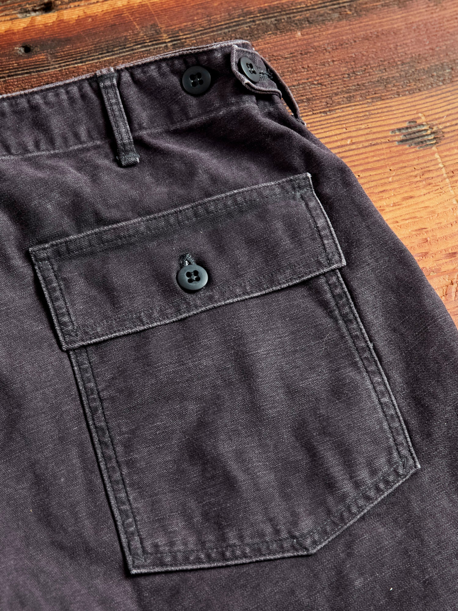 Slim Fatigue Pants in Black Stone - Image 9