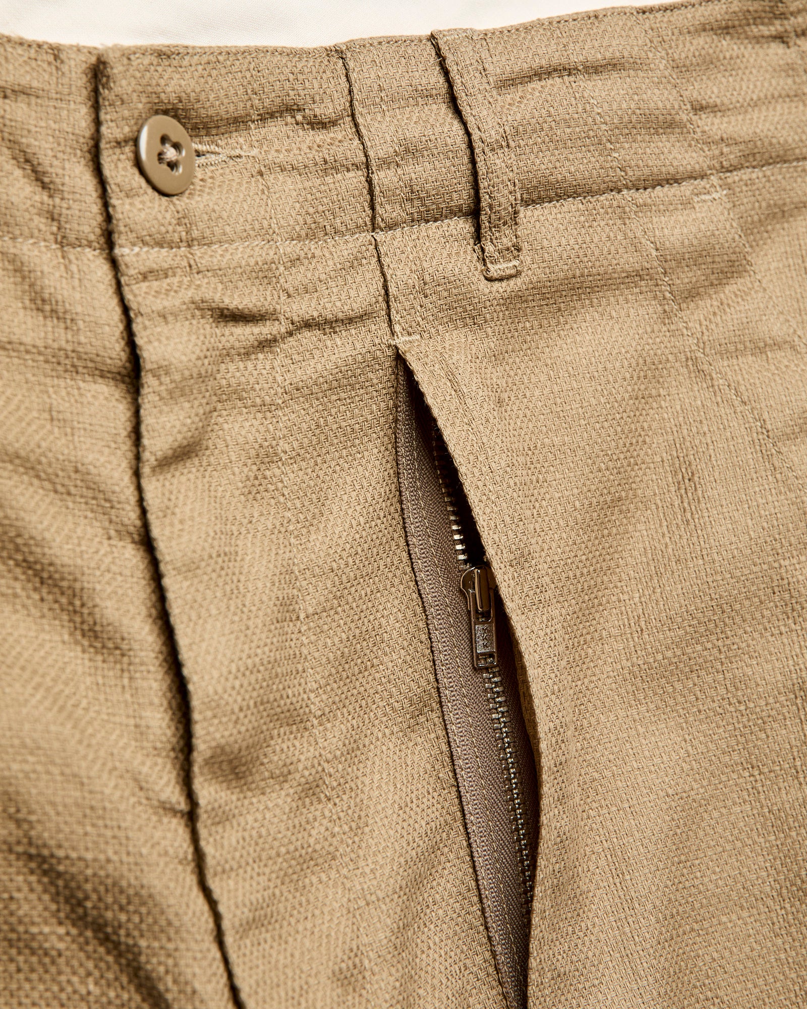 Fatigue Pants in Khaki Cotton Linen Java Cloth - Image 7