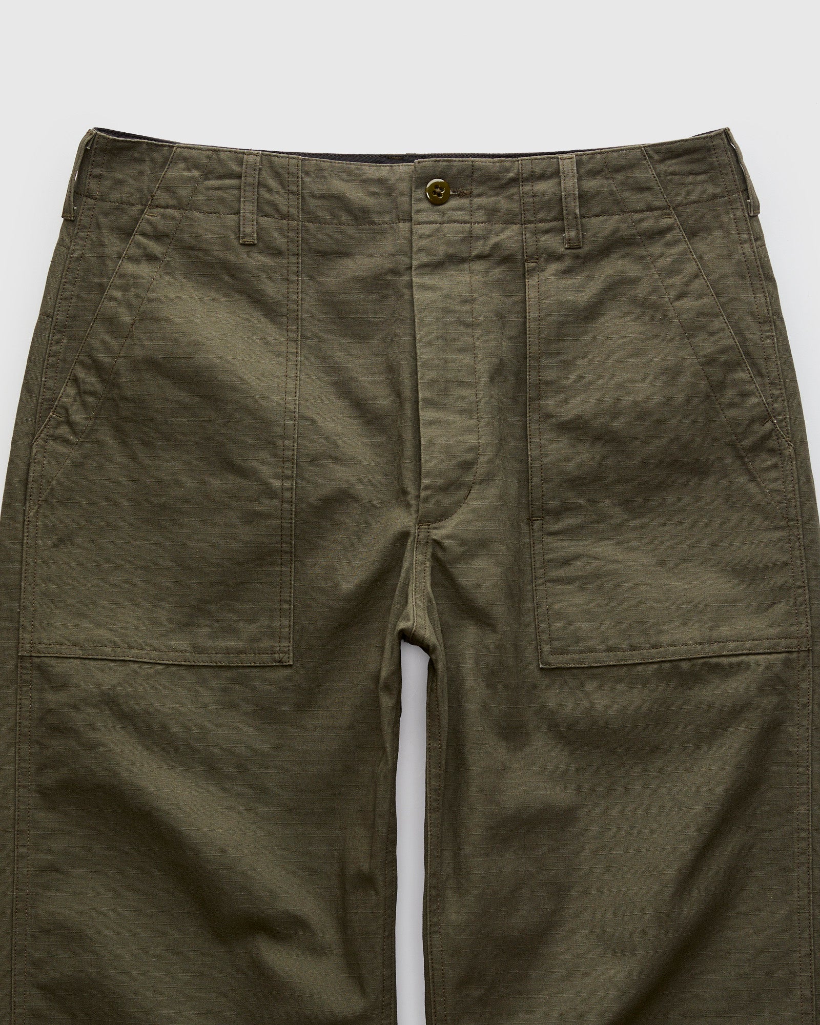 Fatigue Pants in Olive Heavyweight Cotton Ripstop - Image 4