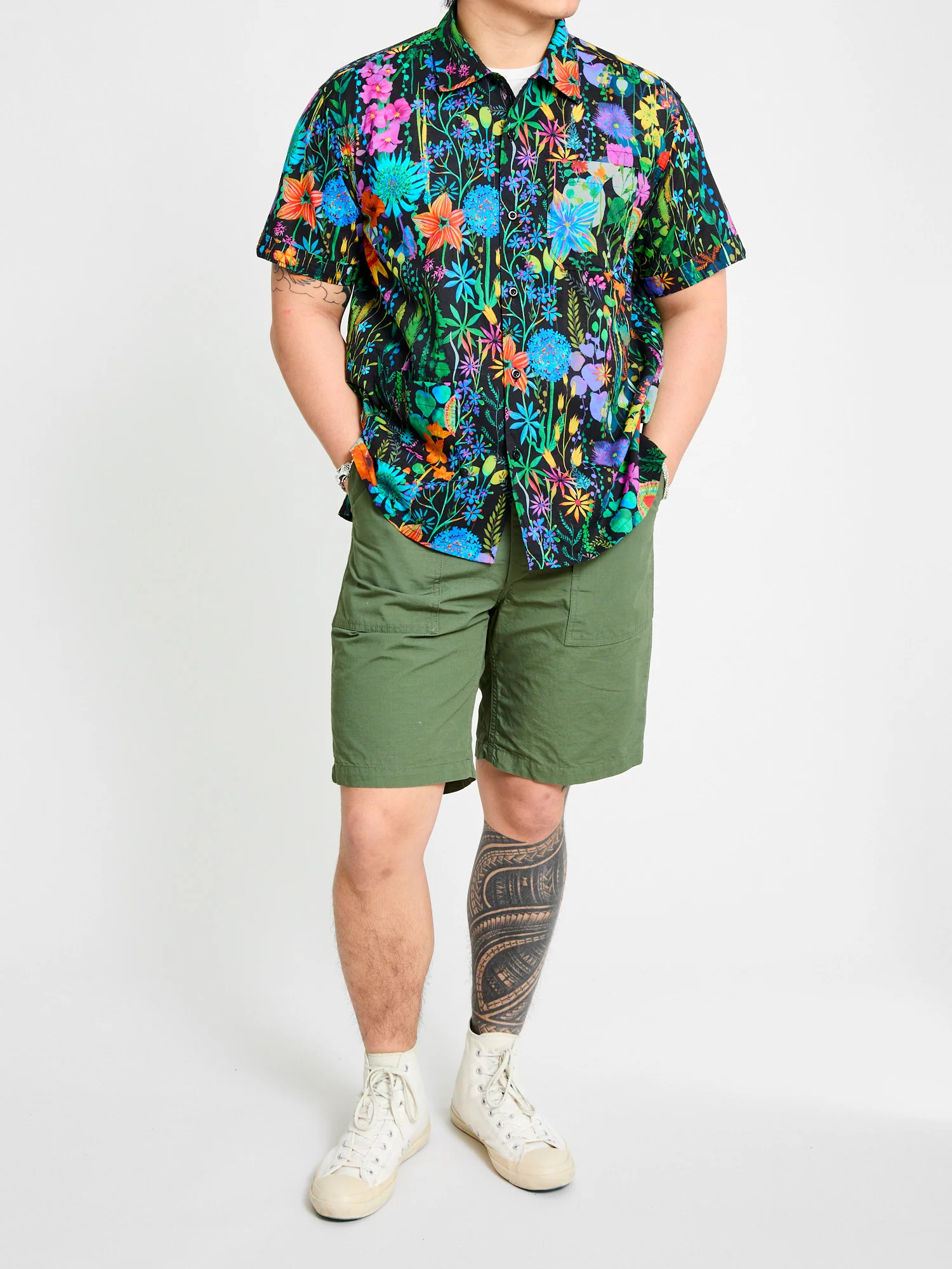 Fatigue Shorts in Olive Cotton Ripstop - Image 10