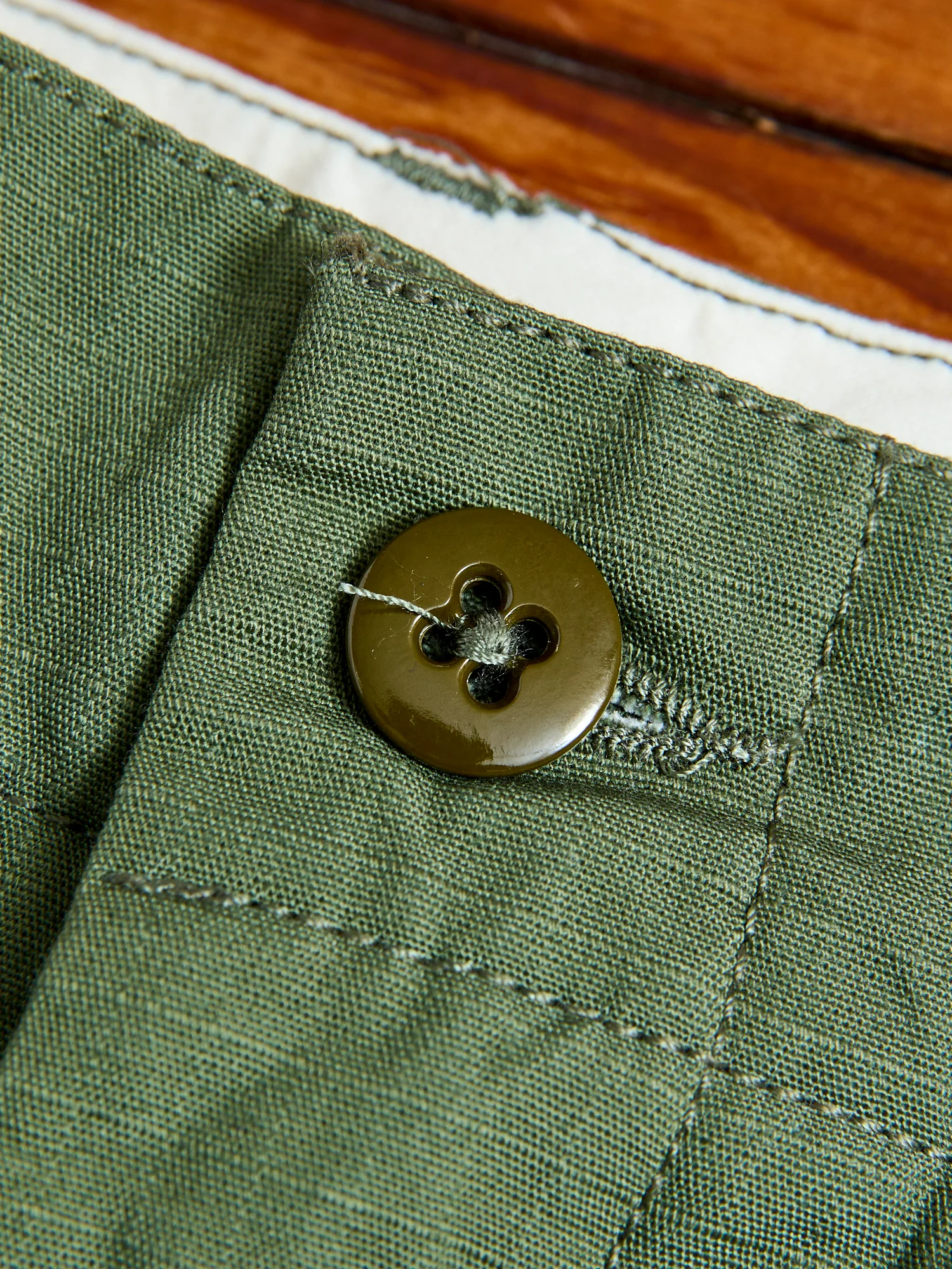 Fatigue Shorts in Olive Cotton Ripstop - Image 4
