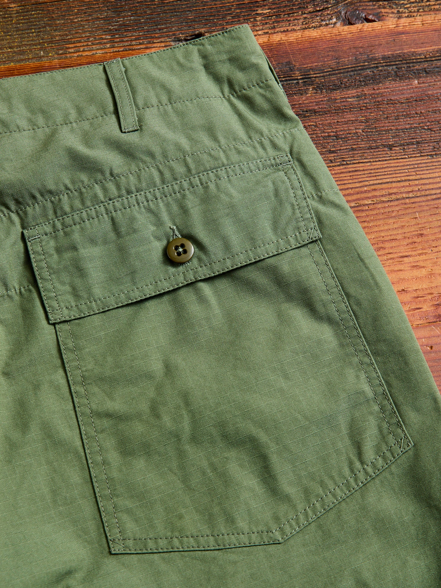 Fatigue Shorts in Olive Cotton Ripstop - Image 8
