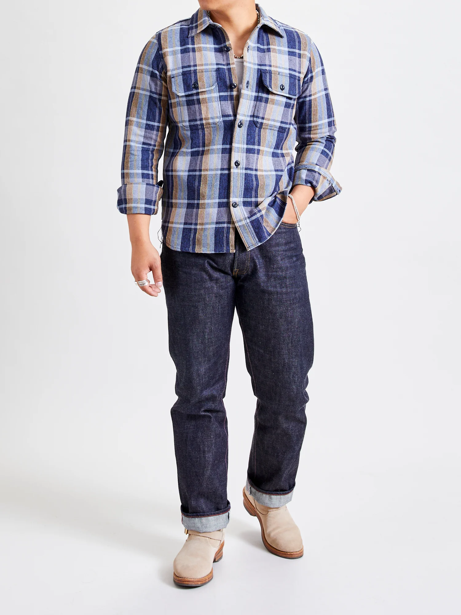 "Field Shirt" in Desert Sky Plaid - Image 10