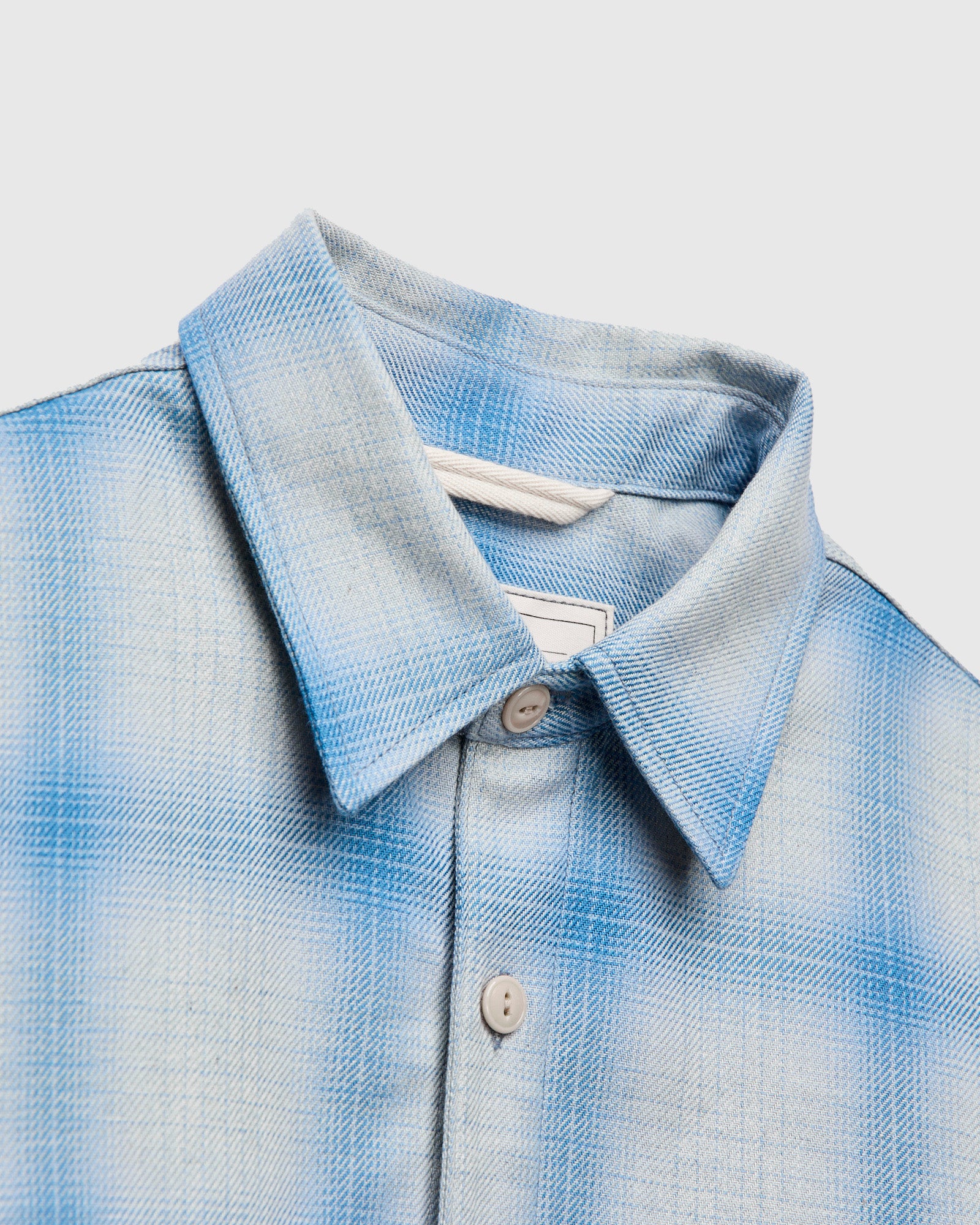 "Field Shirt" in Sky Blue Shadow Plaid - Image 3