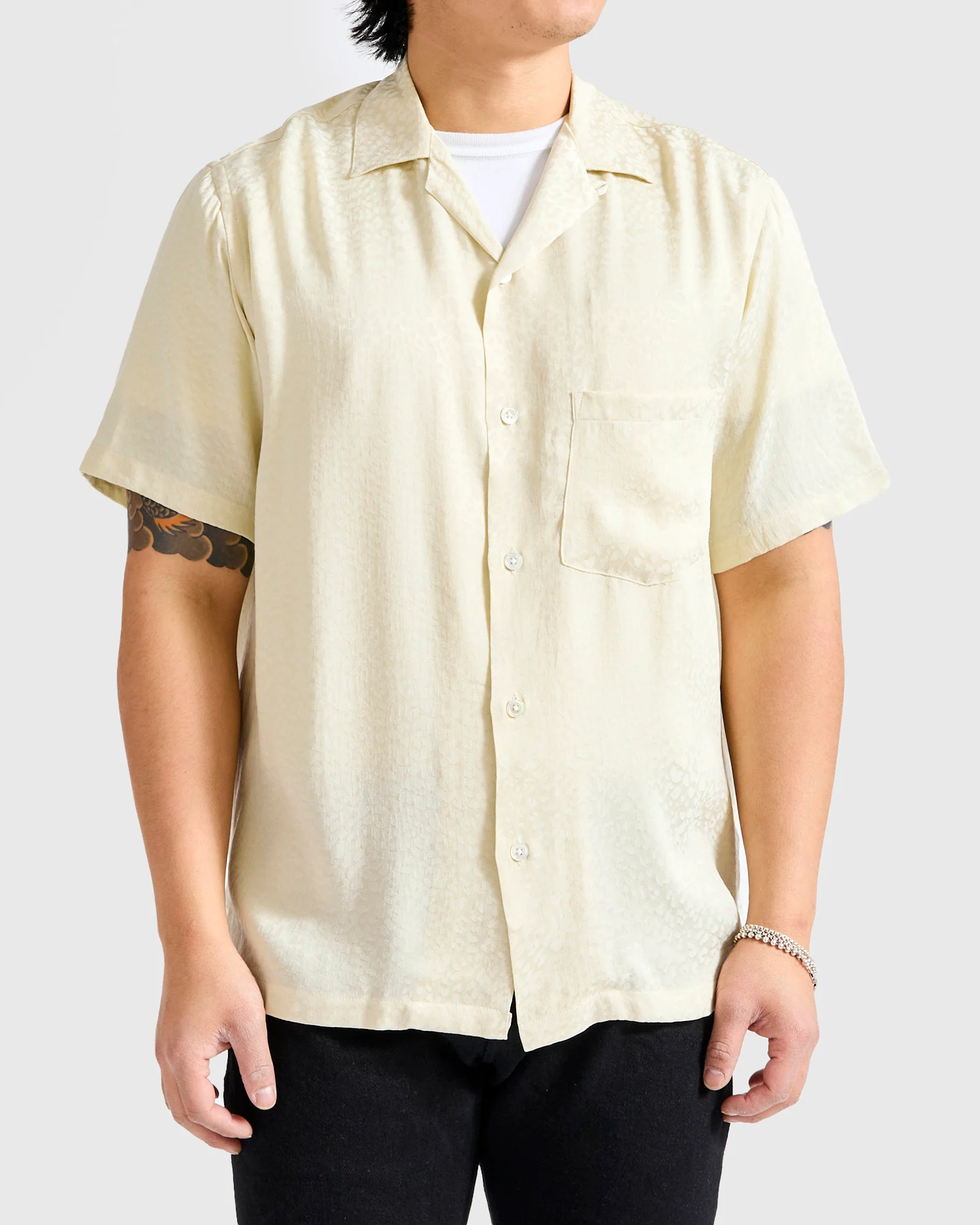 Finger Print Shirt in White - Image 2