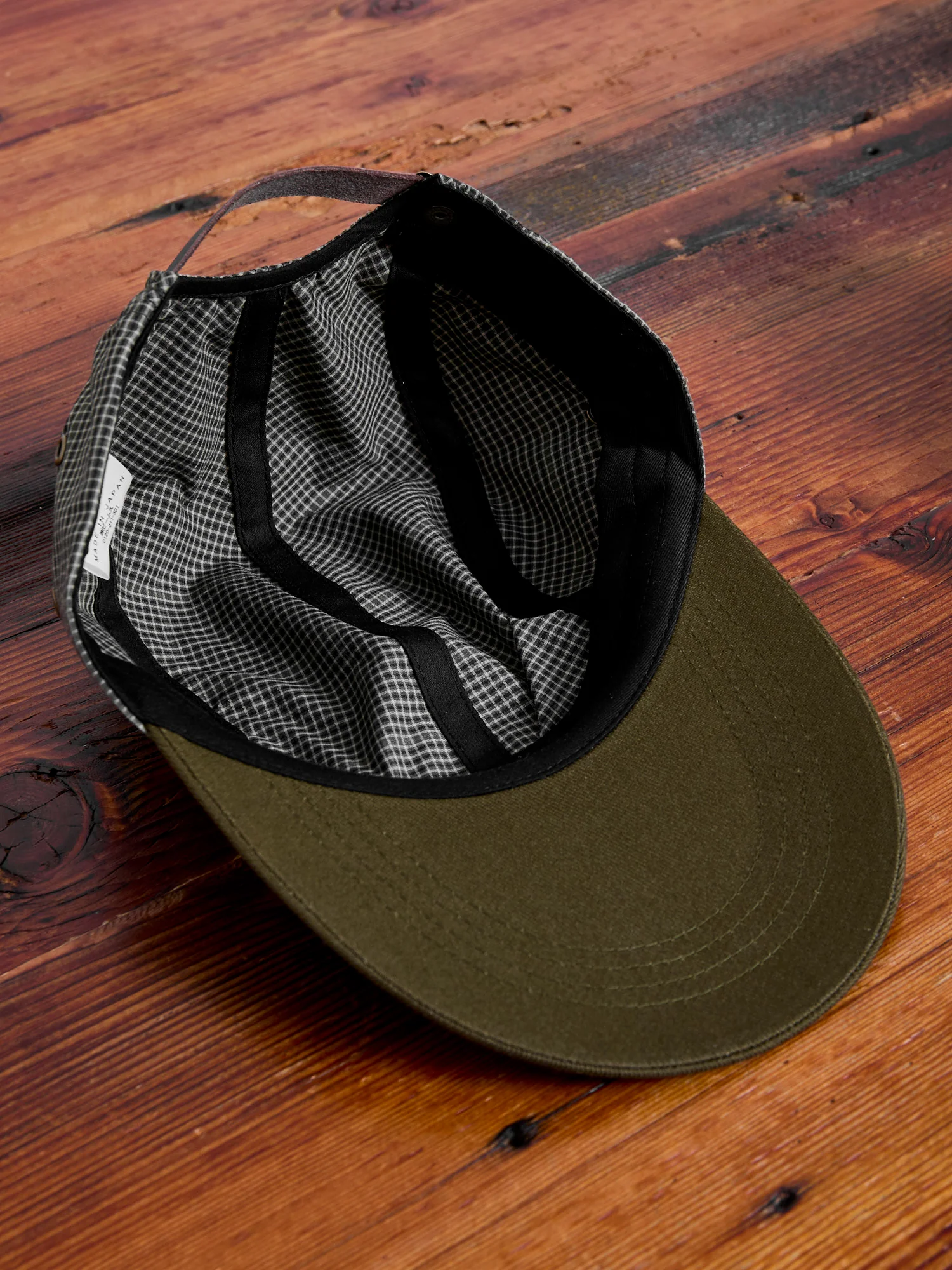 Fishing Cap in Olive Plaid - Image 7