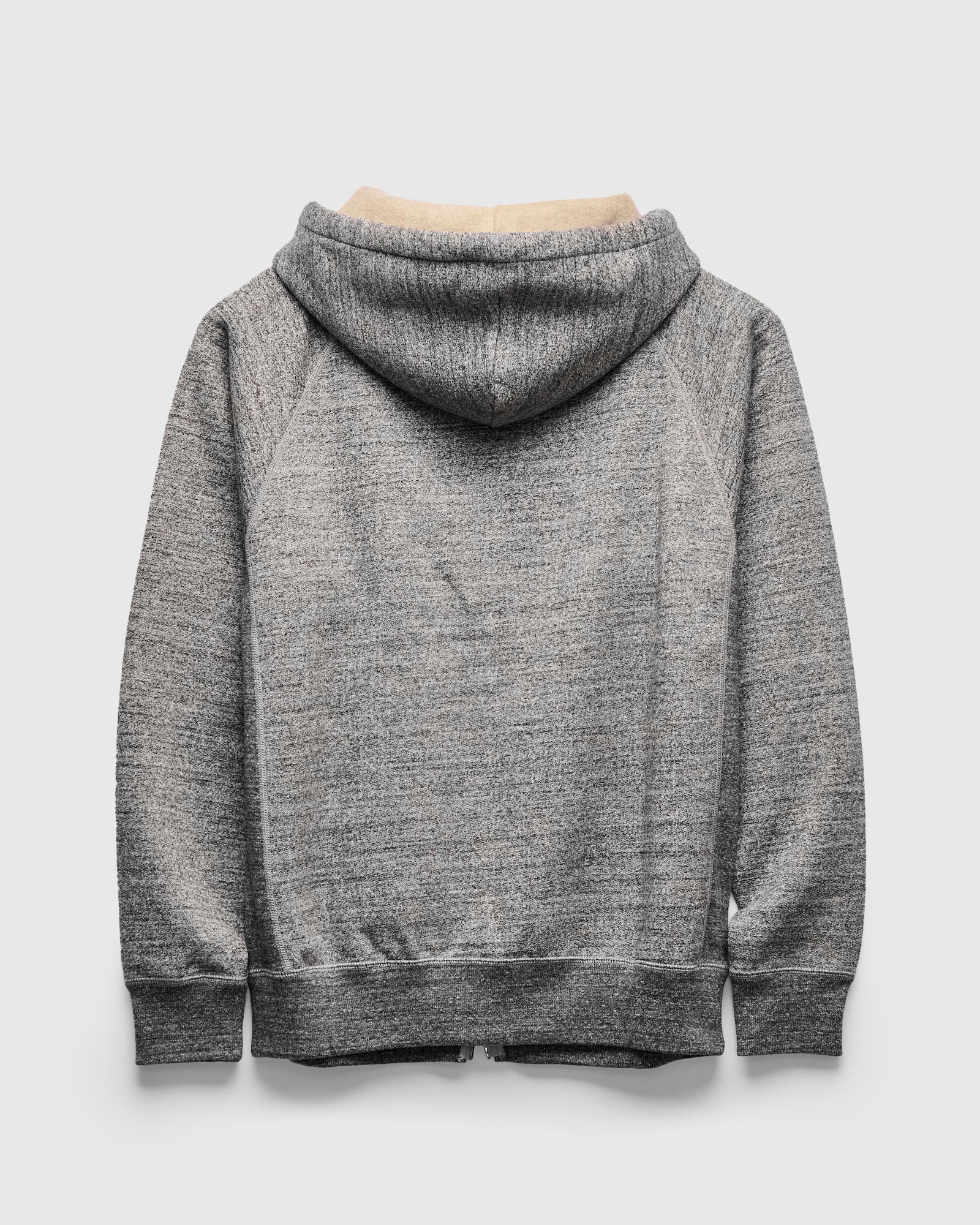 Fleeced FoxFibre® Zip Hoodie in Charcoal - Image 2