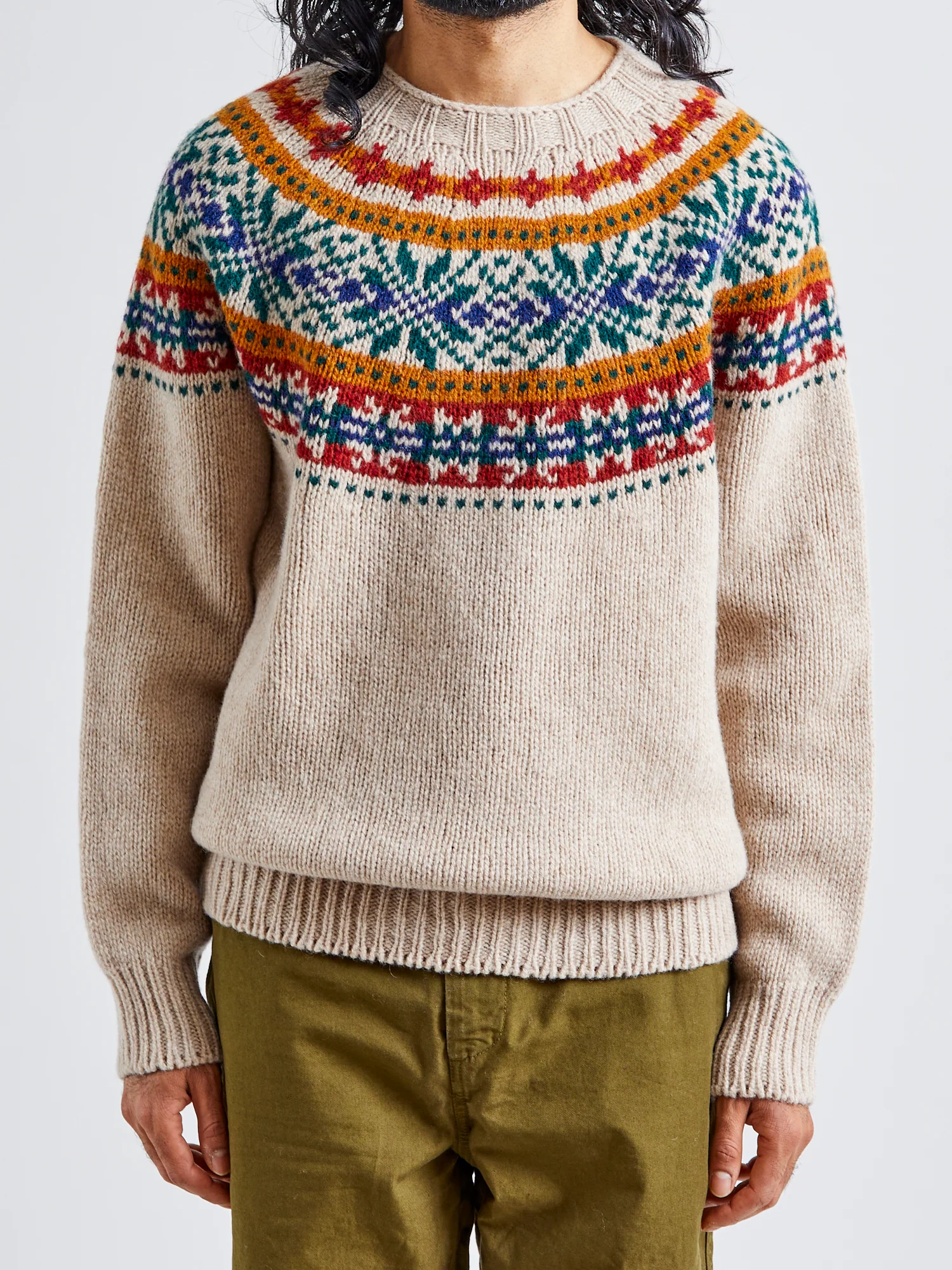 "Fragments Of Light" Knit Sweater in Biscuit - Image 2