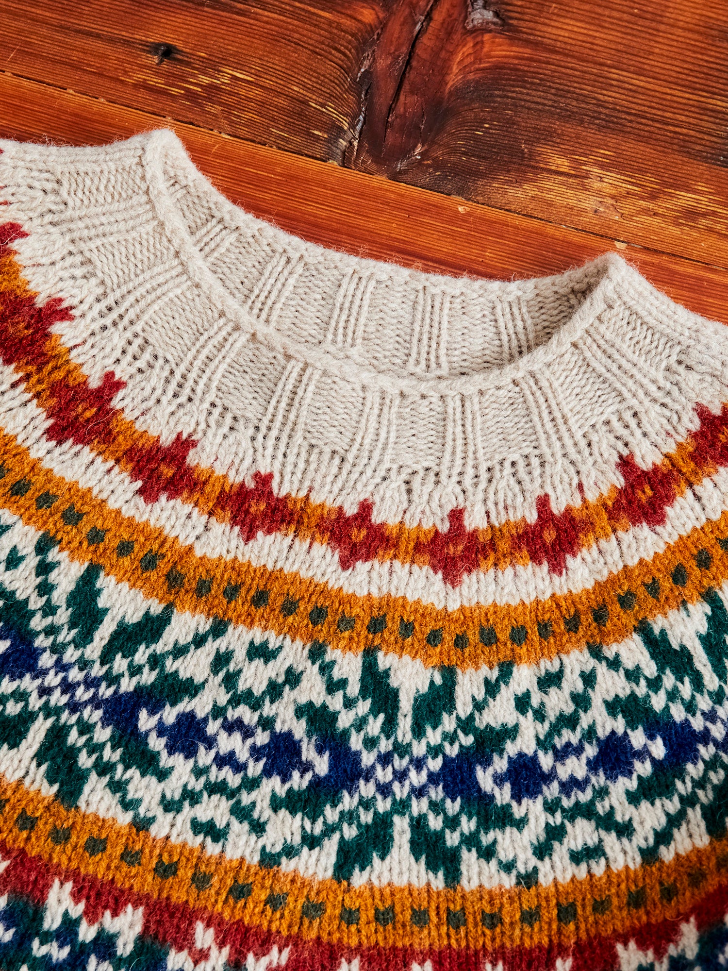 "Fragments Of Light" Knit Sweater in Biscuit - Image 3