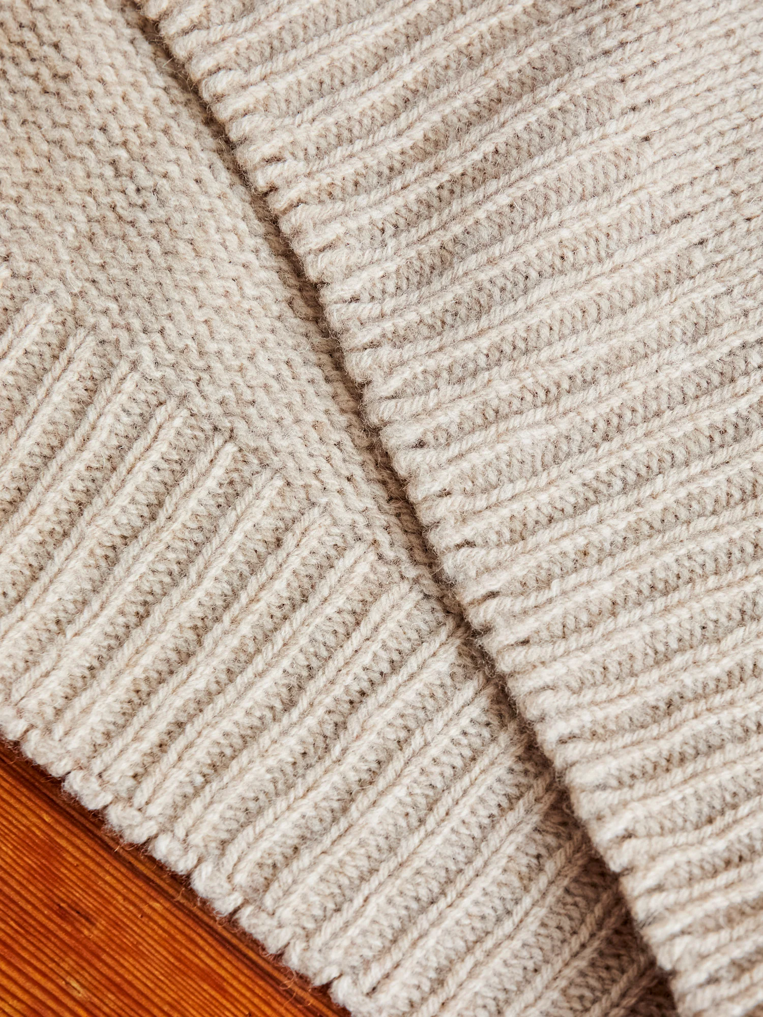 "Fragments Of Light" Knit Sweater in Biscuit - Image 5