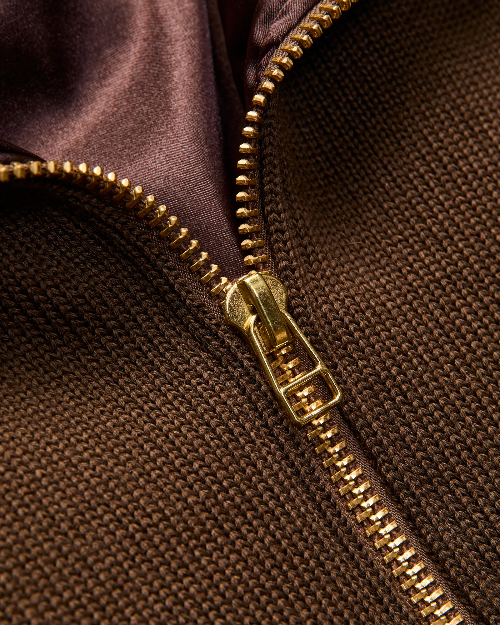 "Full Throttle" Moto Sweater in Brown - Image 4