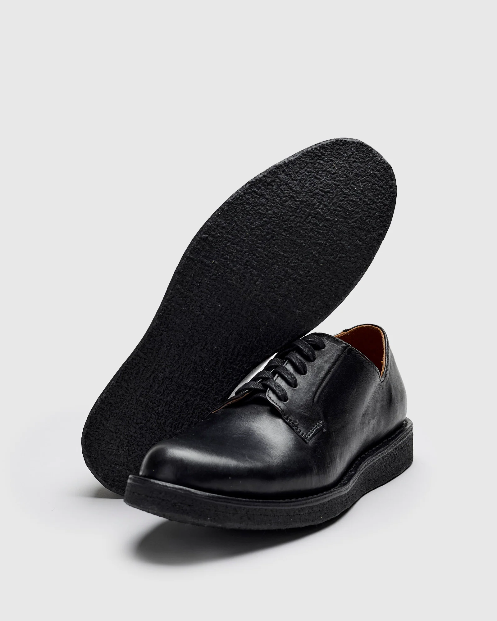 G.P.O-Folk Derby in Black Horsehide - Image 2