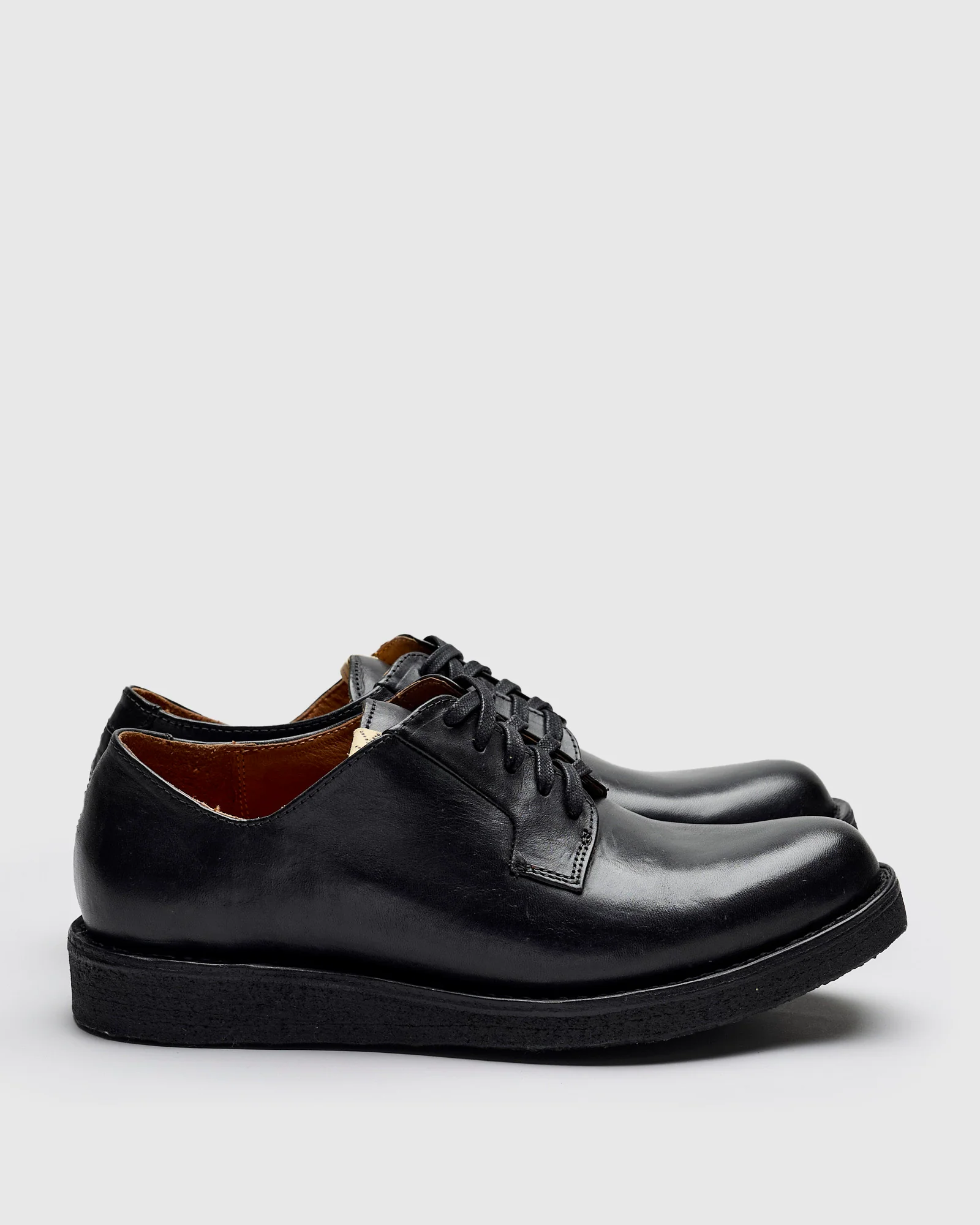 G.P.O-Folk Derby in Black Horsehide - Image 3