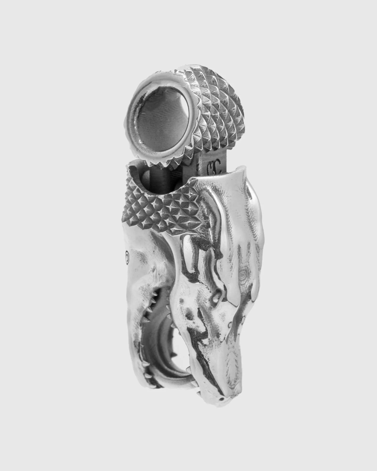 Gator Head Pendant in Sterling Silver