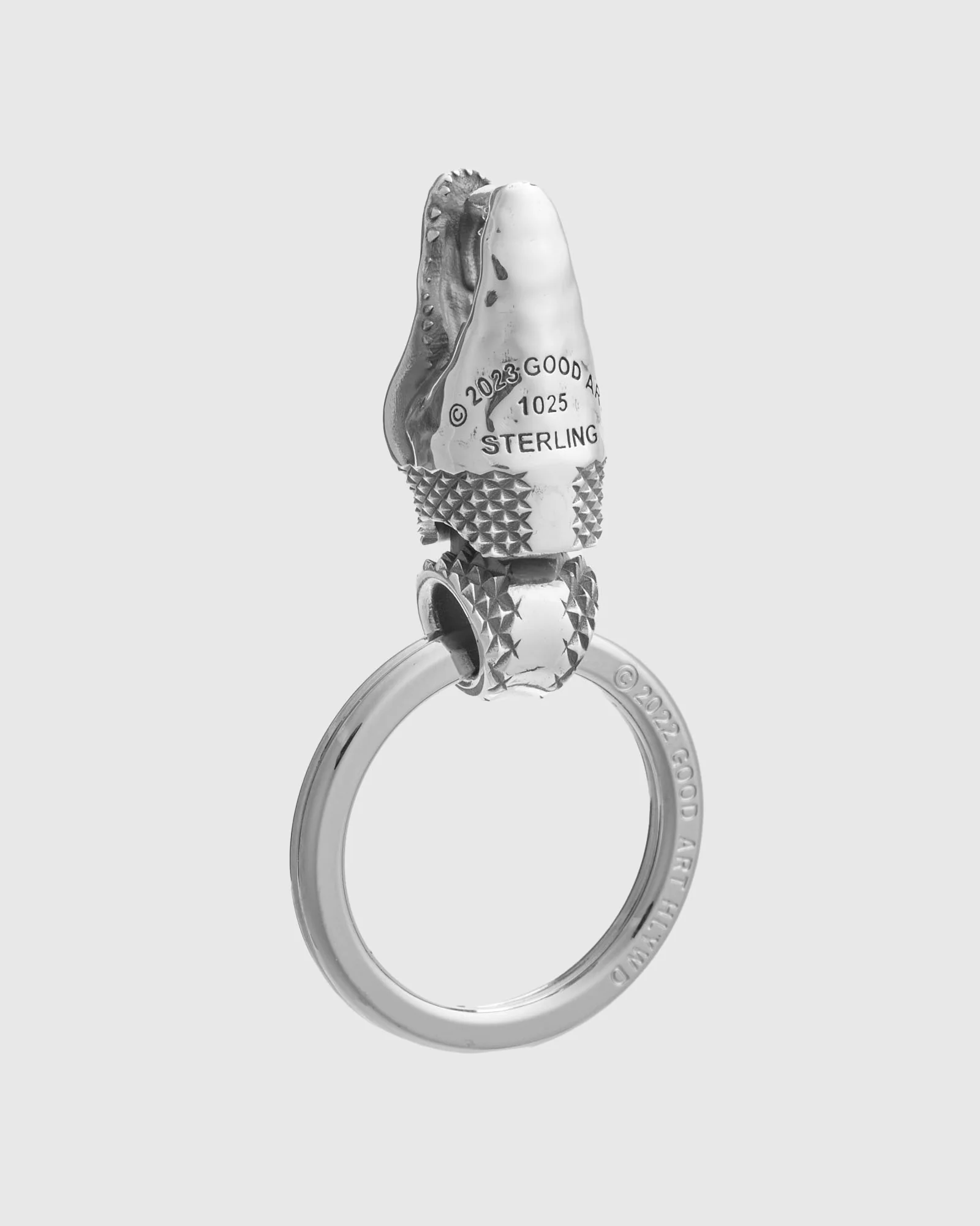 Gator Head Pendant in Sterling Silver - Image 6