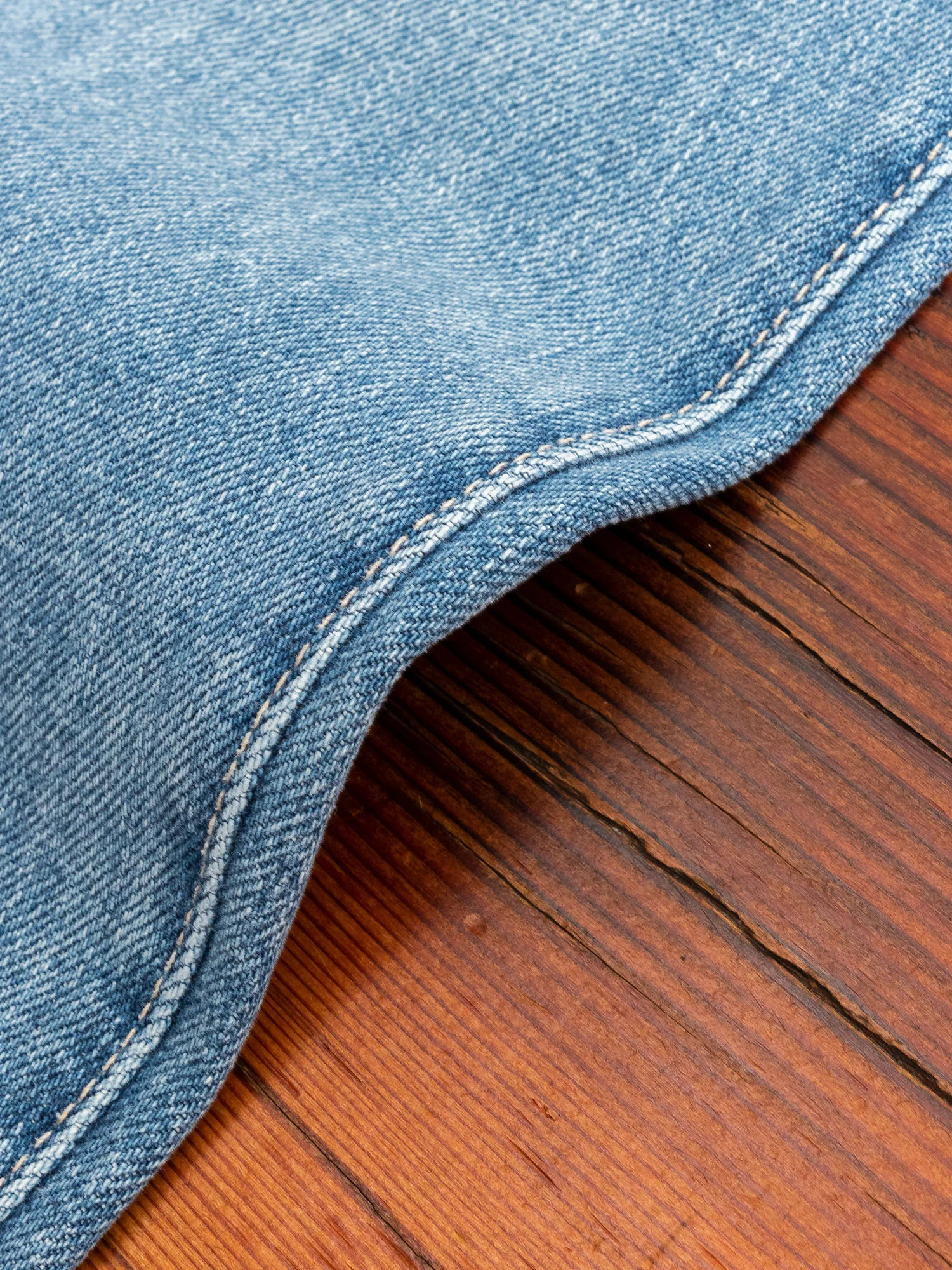 "Geddy" 14oz Washed Indigo Stretch Selvedge Denim - Scissors Slim Tapered - Image 8