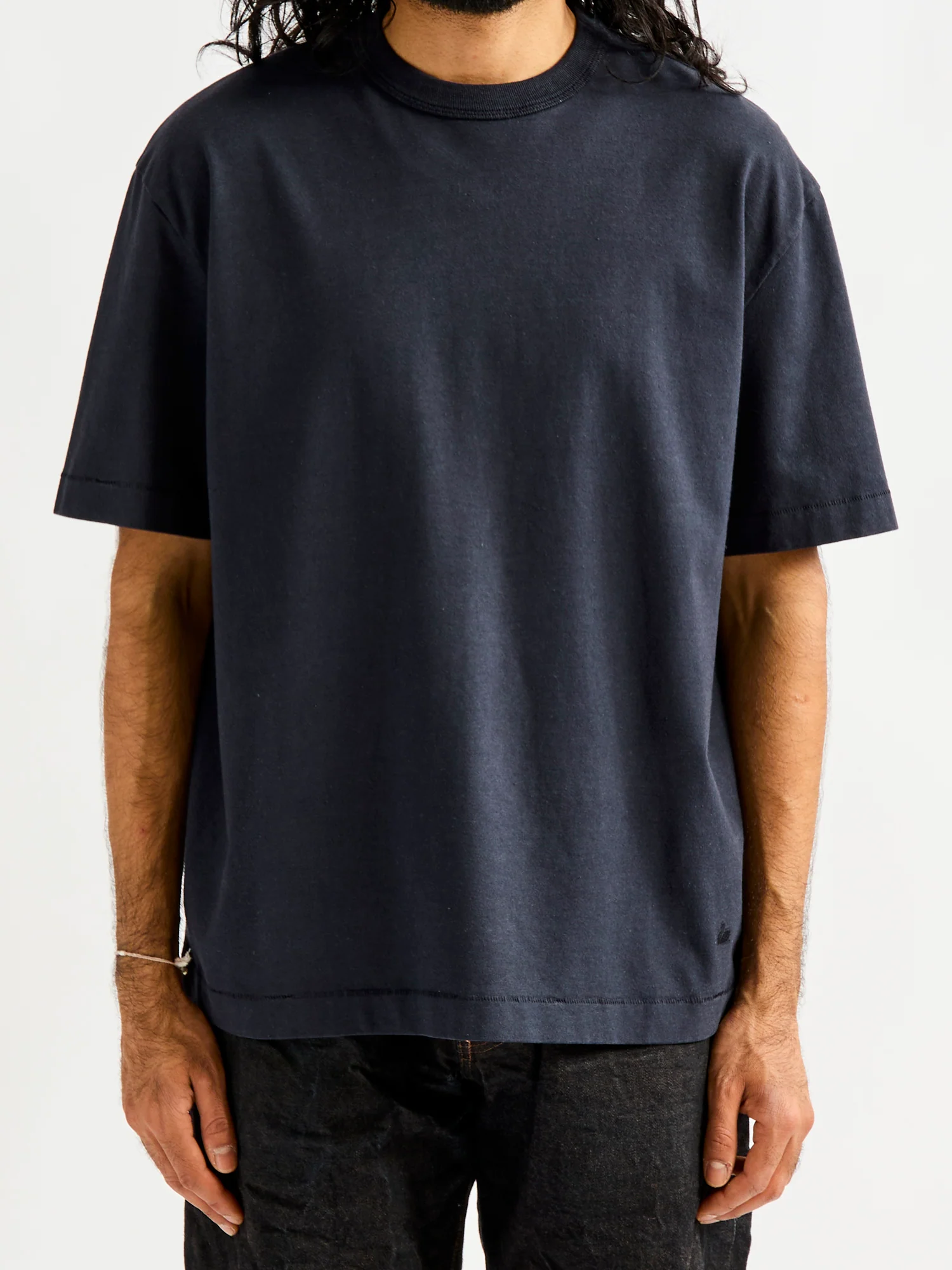 GHP01 "Good Basics" Hemp Blend 7.1oz T-Shirt in Charcoal - Image 2