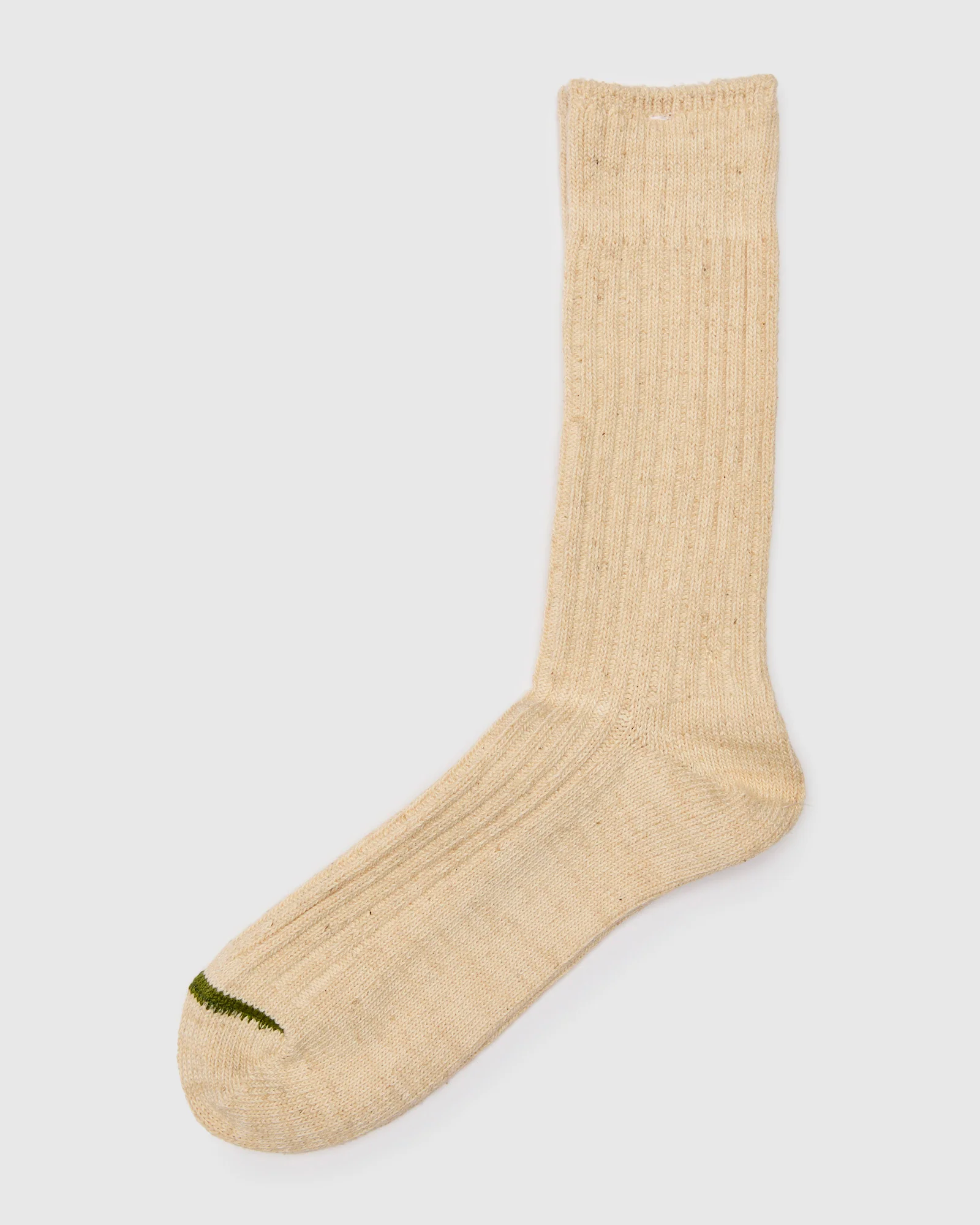 "Go Hemp" Organic Cotton Crew Sock in Oatmeal - Image 2