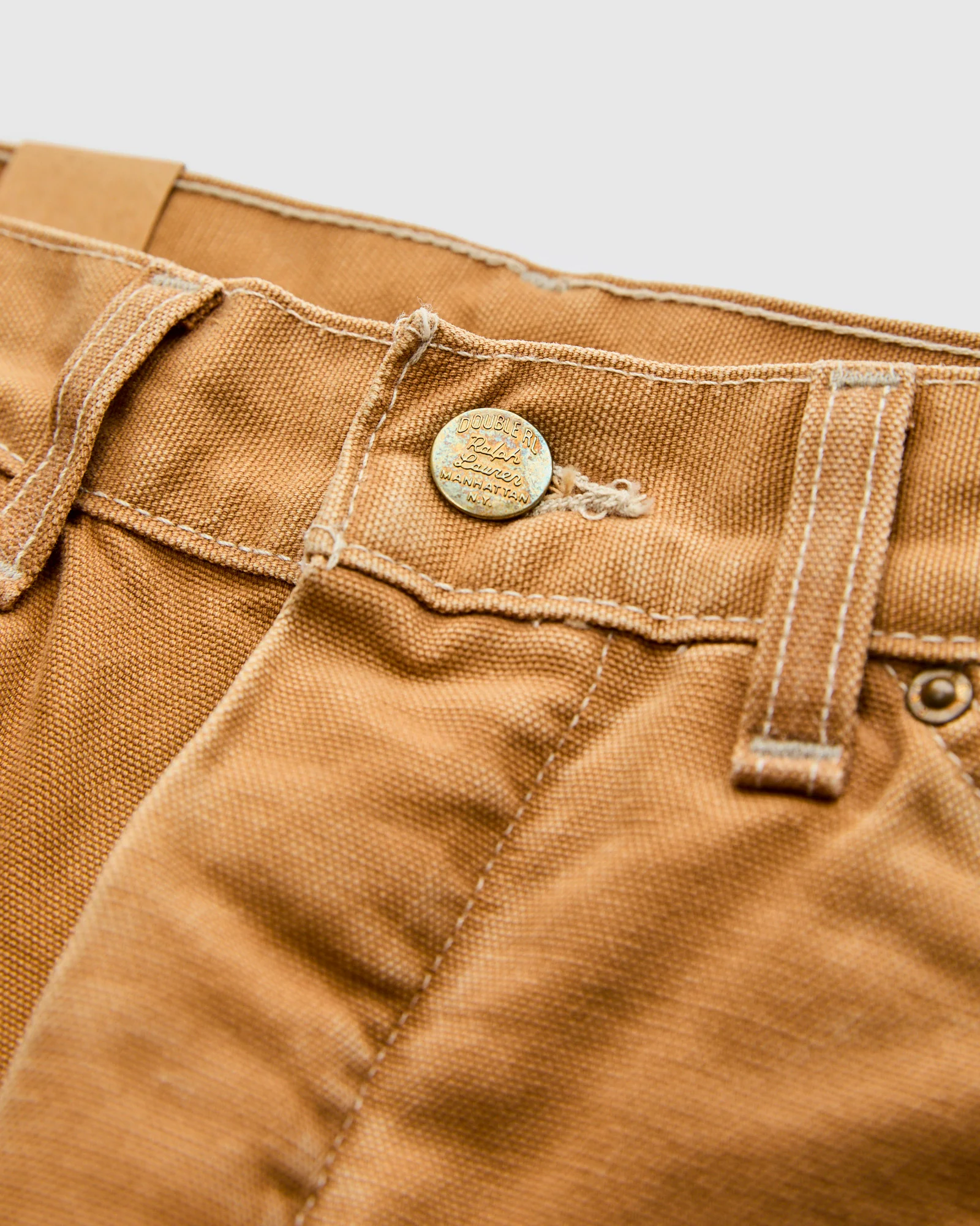Hamilton Carpenter Pants in Distressed Khaki - Image 5