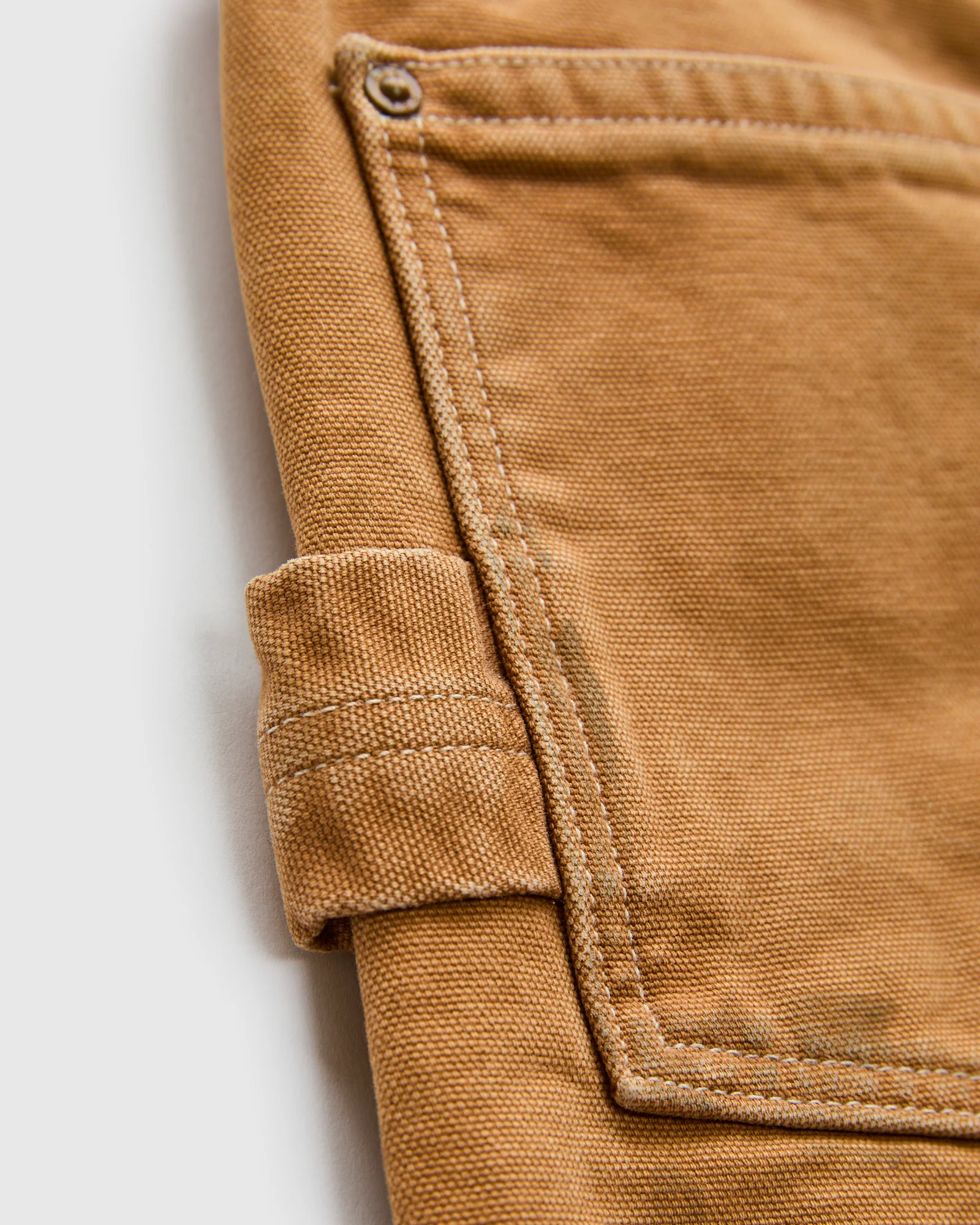 Hamilton Carpenter Pants in Distressed Khaki - Image 7