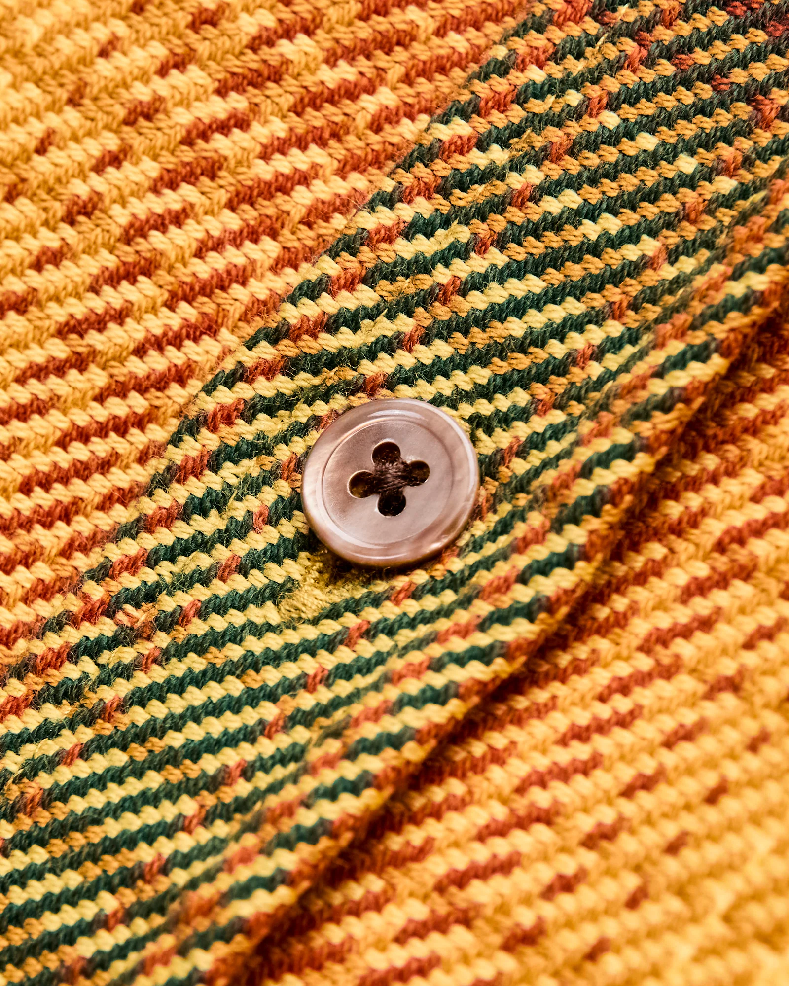 Harvest Button-Up Shirt in Gold - Image 5