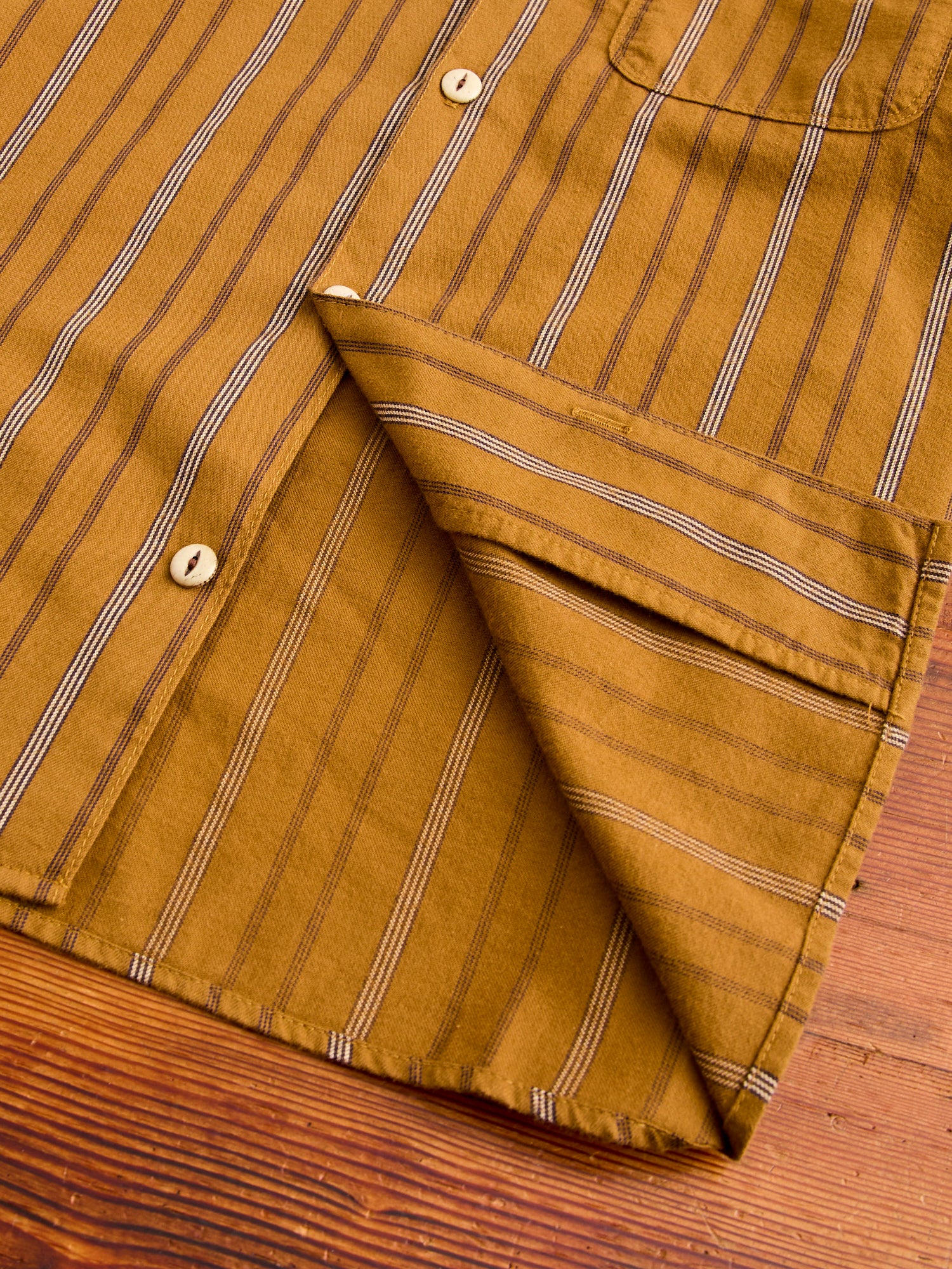 Hawaiian Button-Up Shirt in Lantern Stripe - Image 9
