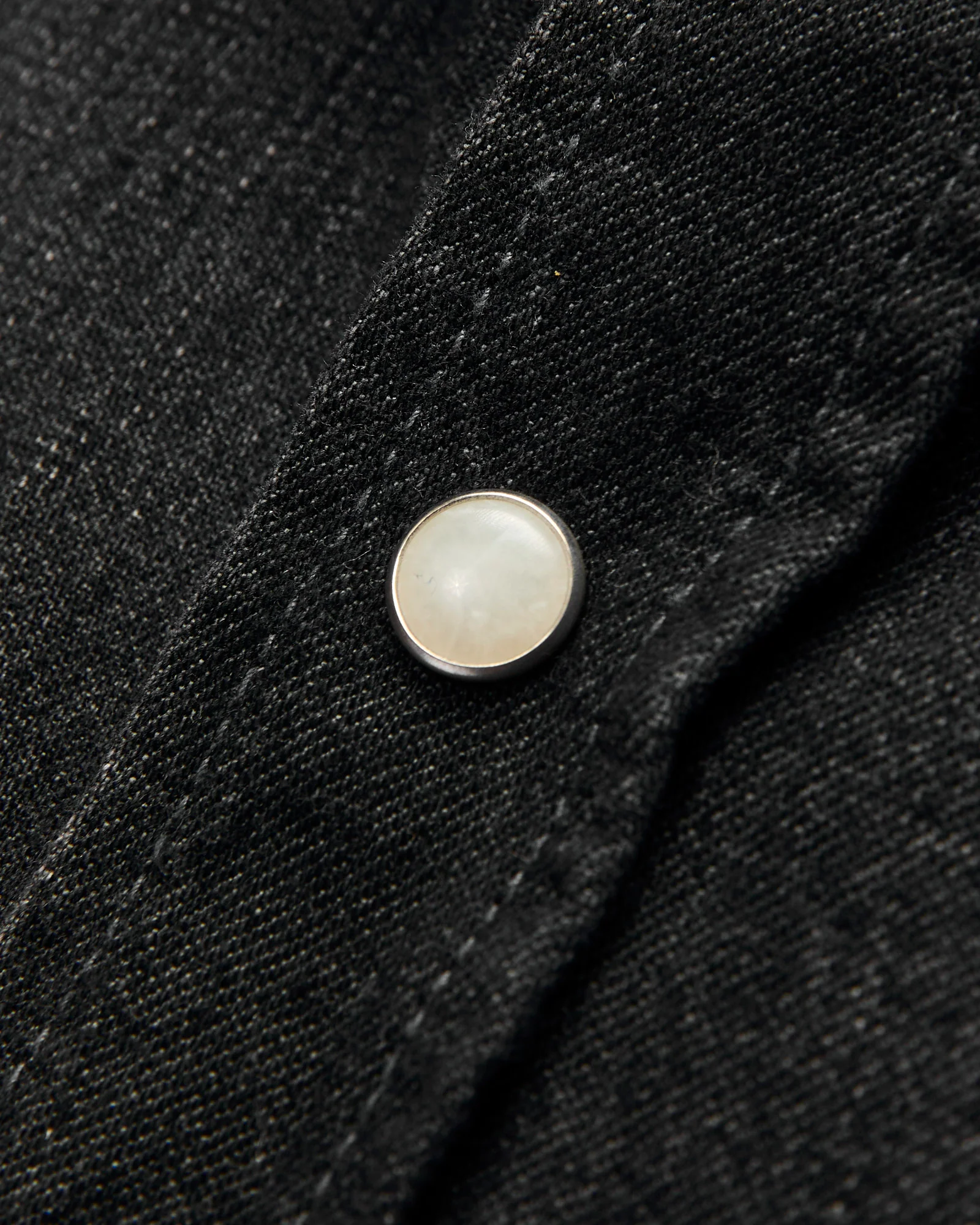 Hayes Pearl Snap Shirt in Washed Black - Image 5