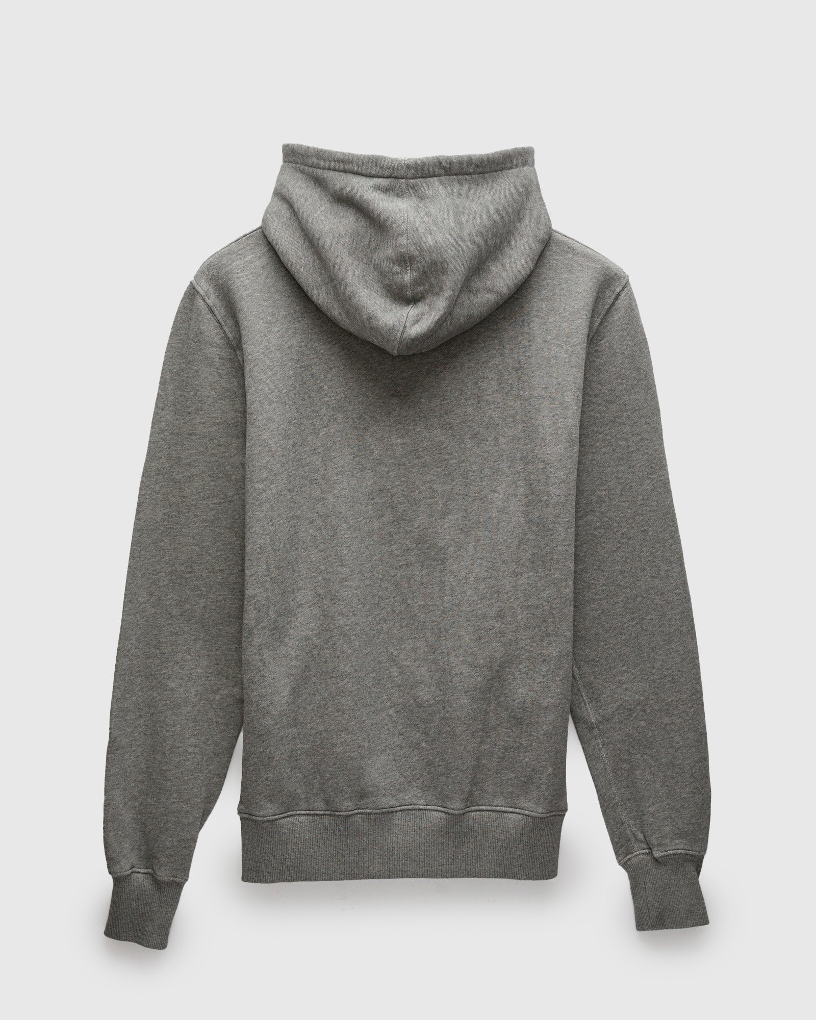 HDJKT02 "Good Basics" Organic Cotton Zip Hoodie in Grey Melange - Image 2