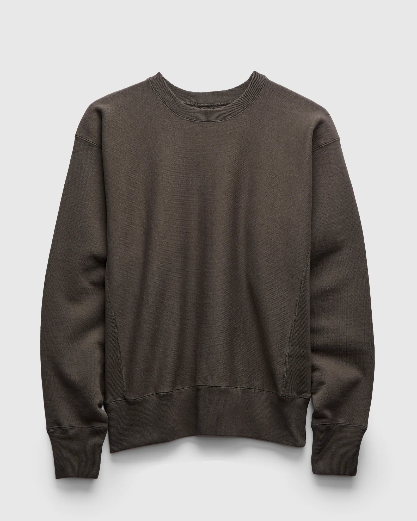 Heavy Crewneck Pullover in Fade Black