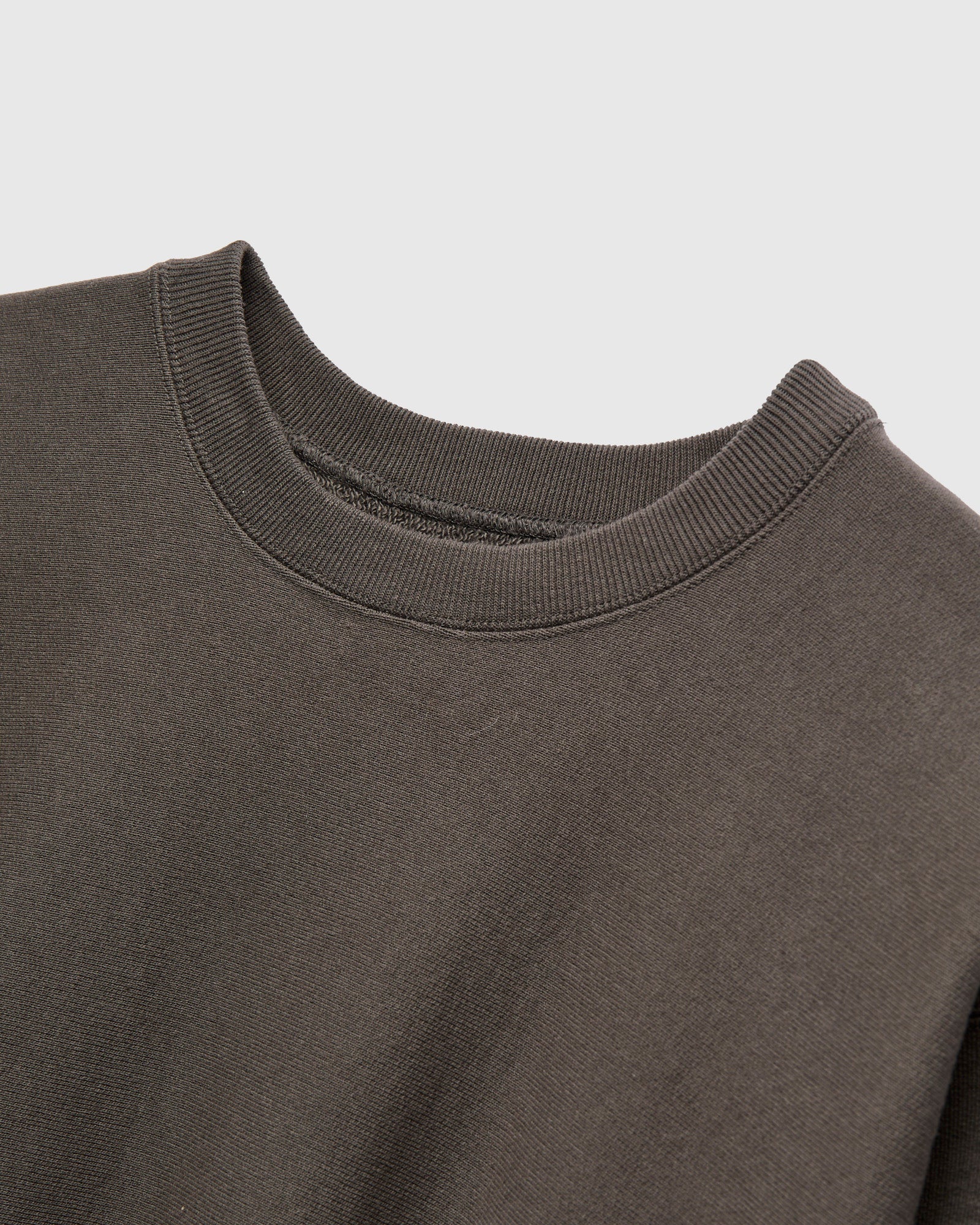 Heavy Crewneck Pullover in Fade Black - Image 3