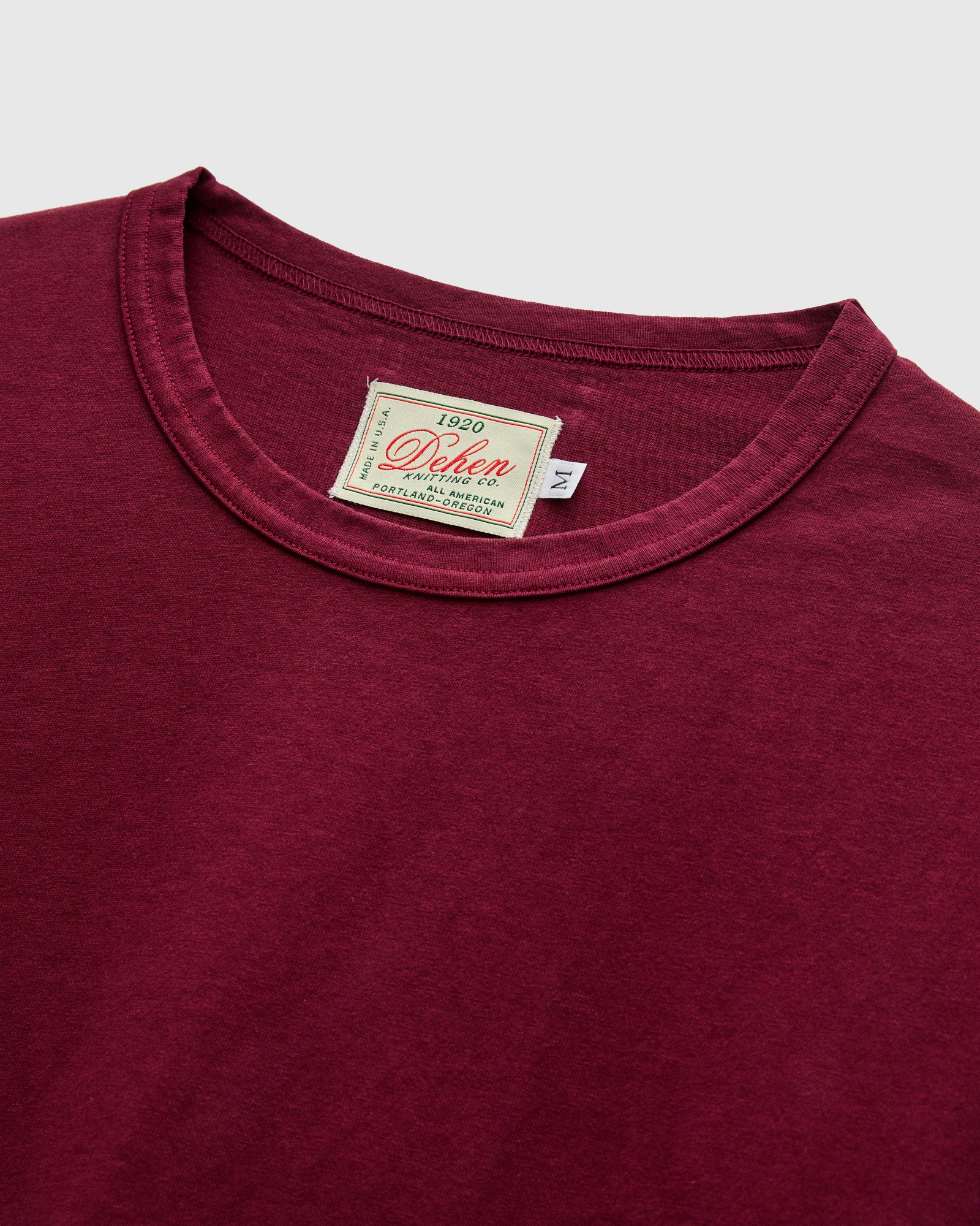 Heavy Duty Tee in Burgundy - Image 4