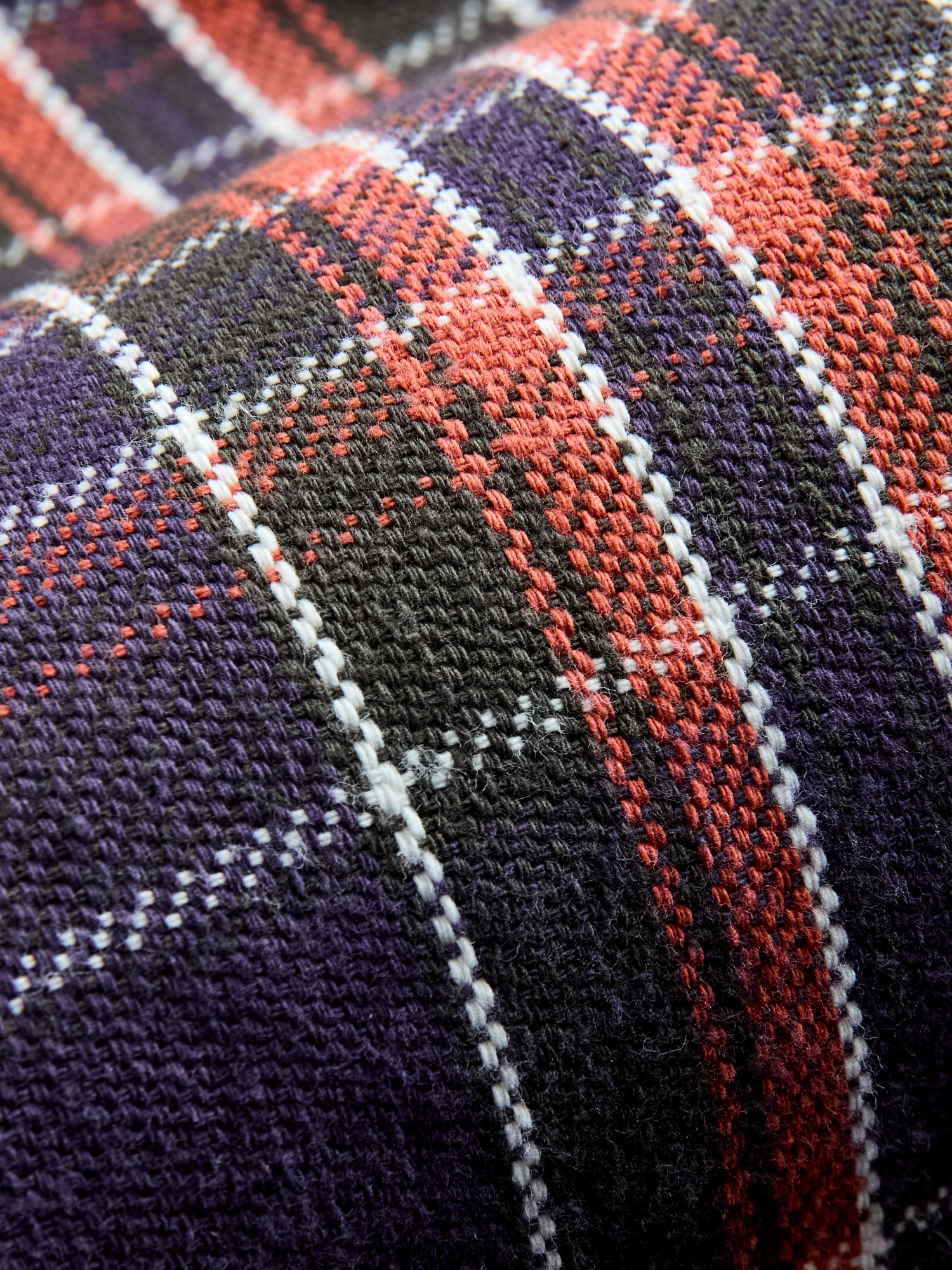 Heavy Flannel Shirt in Purple - Image 7