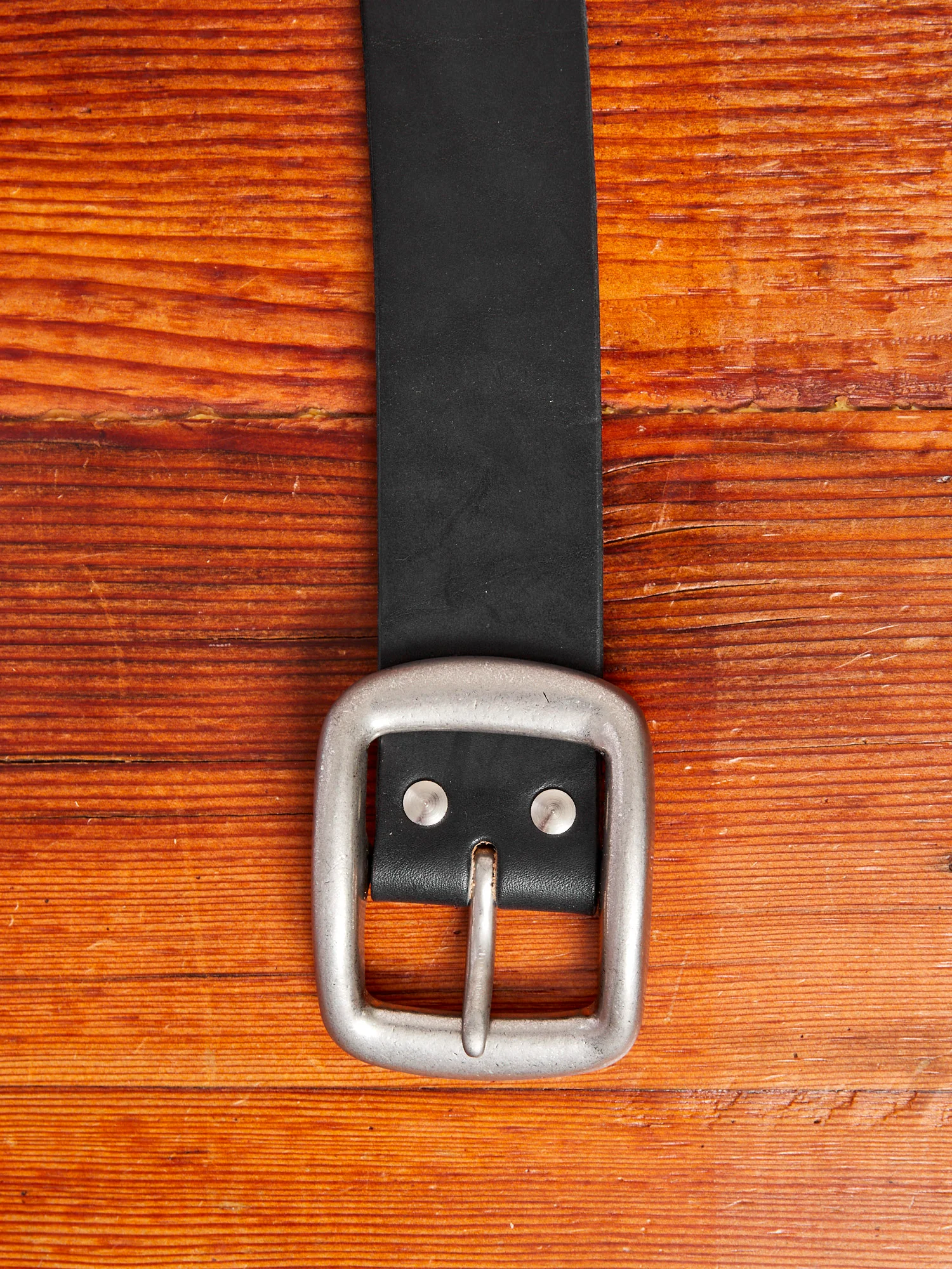 Heavyweight Curved Belt in Black - Image 3